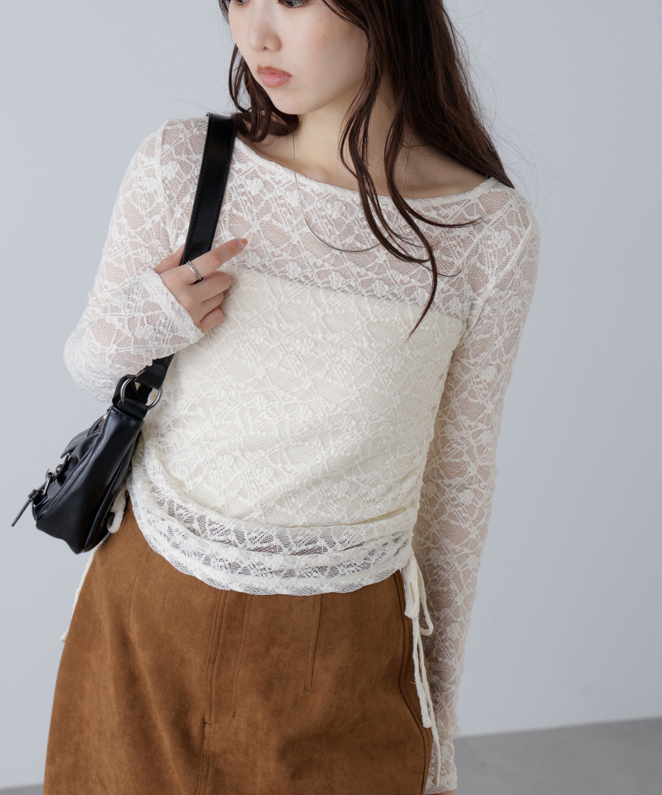  「サイドドロストレースカットソー」|Tシャツ・カットソー|