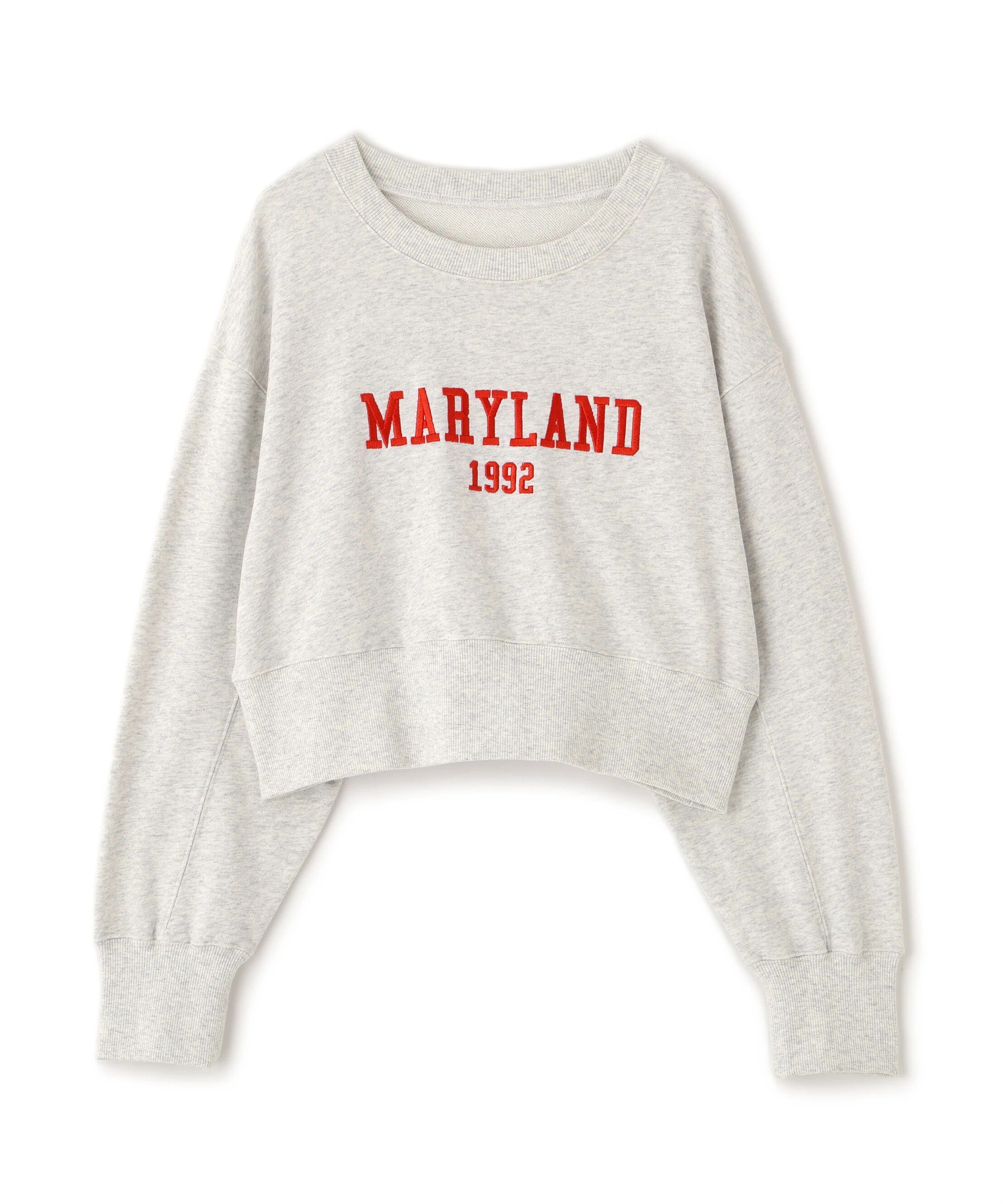  「カレッジロゴショート丈スウェット」|Tシャツ・カットソー|