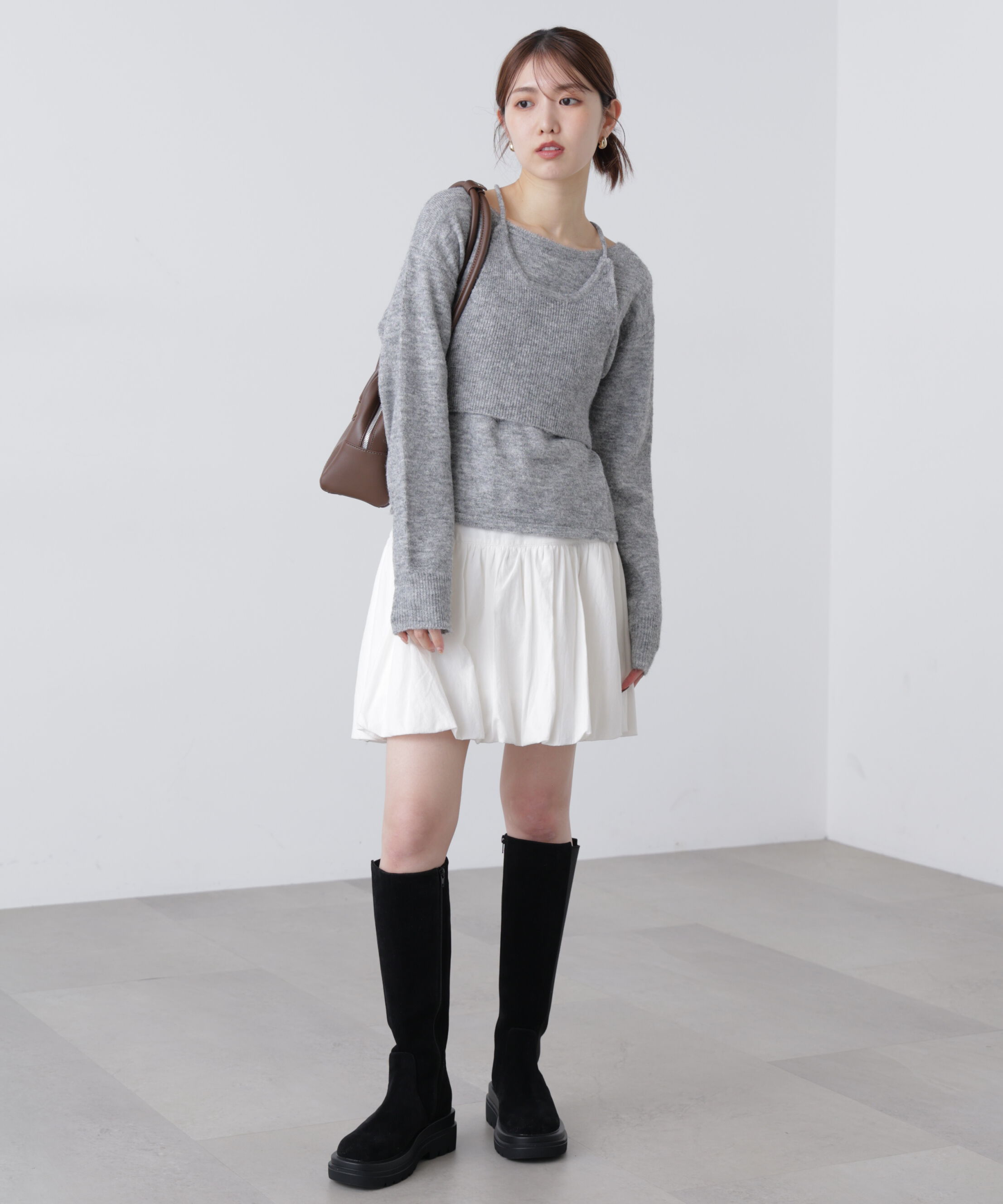  「ホルターネックビスチェセットニット」|ニット・セーター|