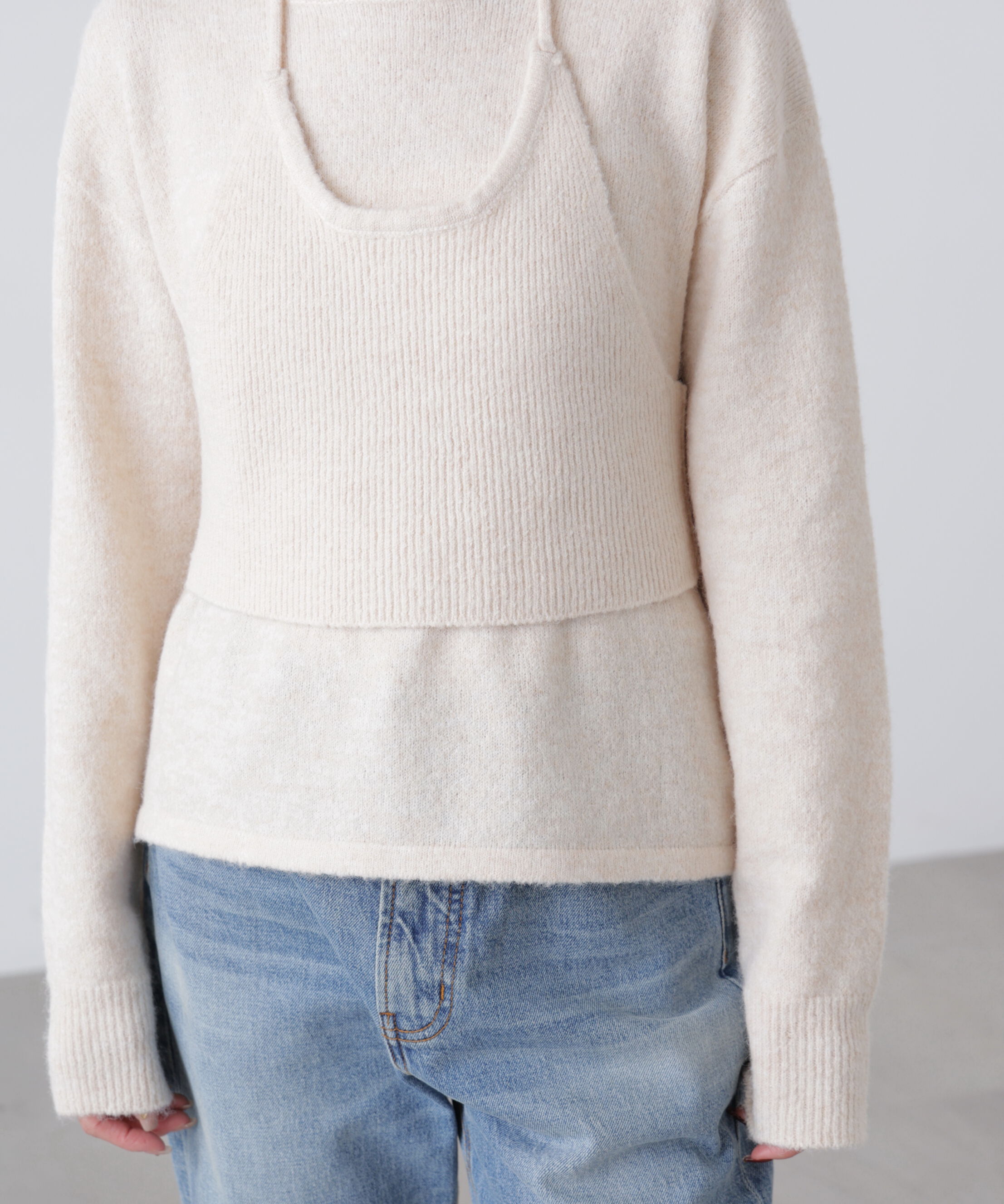  「ホルターネックビスチェセットニット」|ニット・セーター|