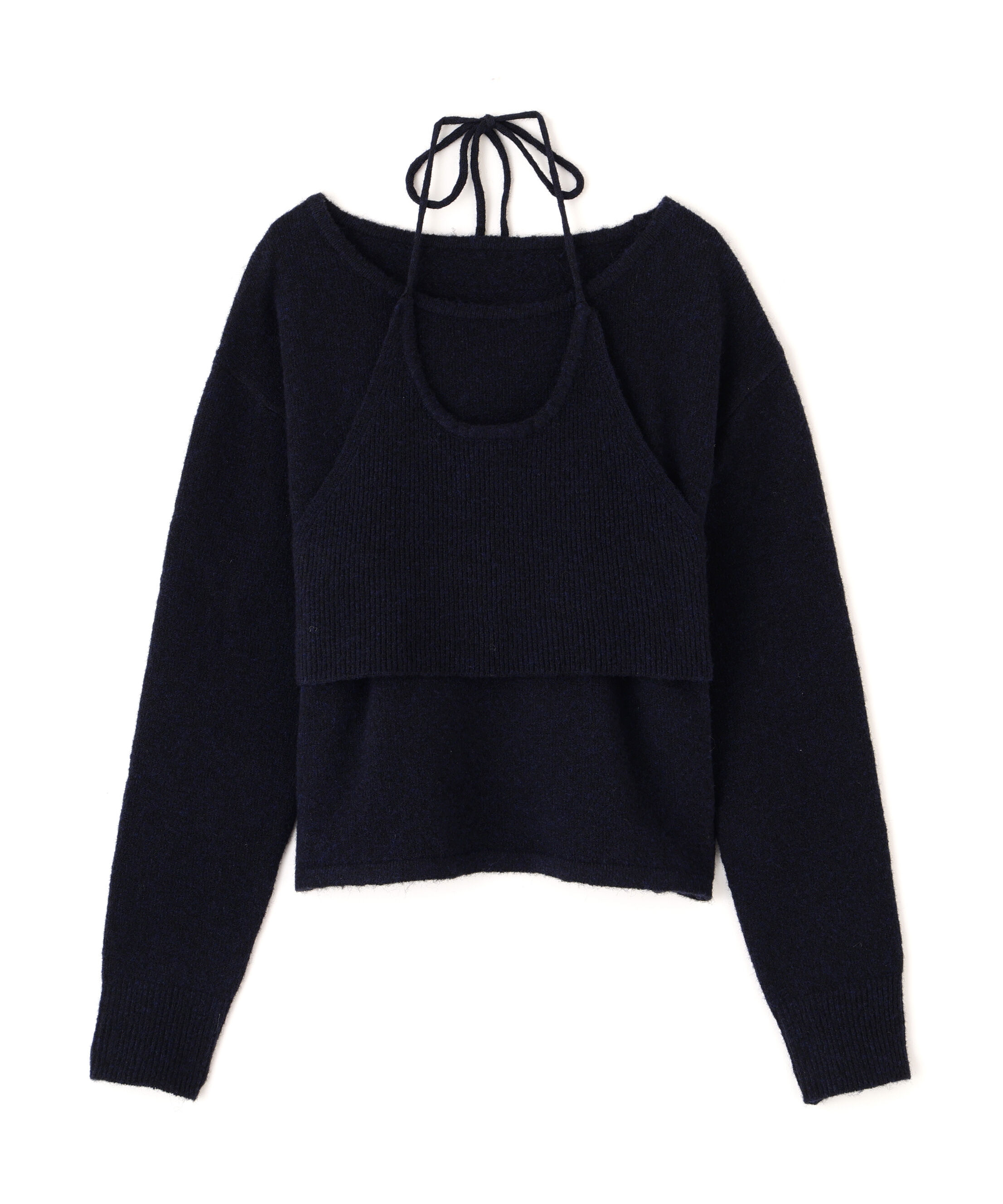  「ホルターネックビスチェセットニット」|ニット・セーター|