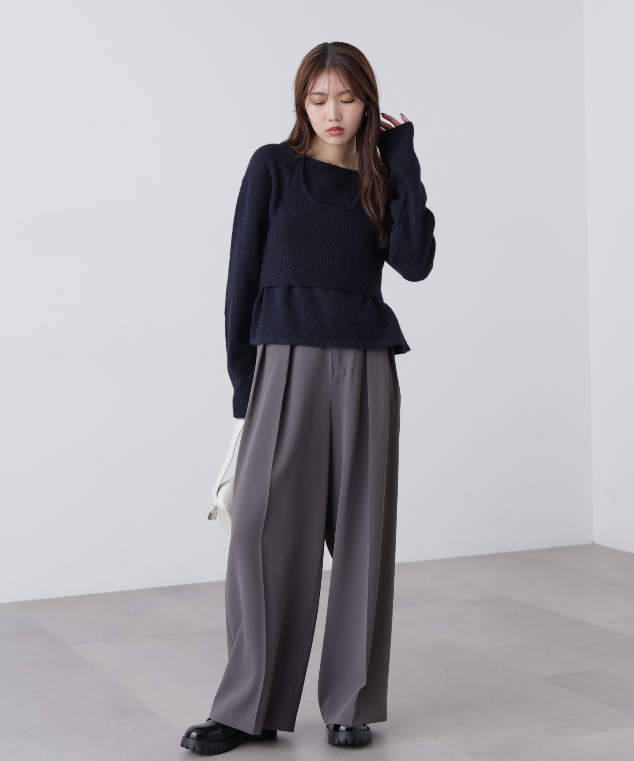  「ホルターネックビスチェセットニット」|ニット・セーター|