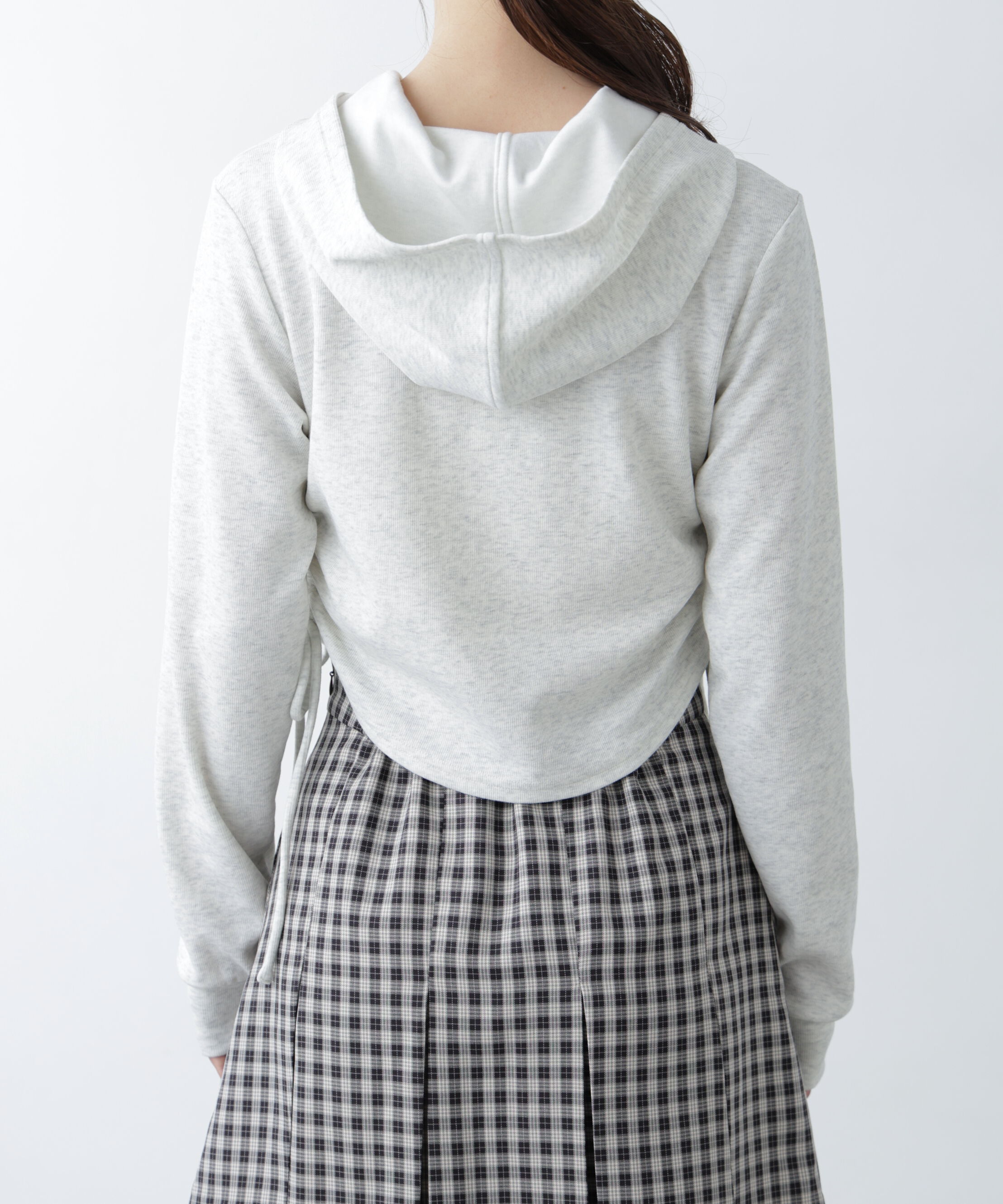  「サイドドロストコンパクトパーカー」|Tシャツ・カットソー|