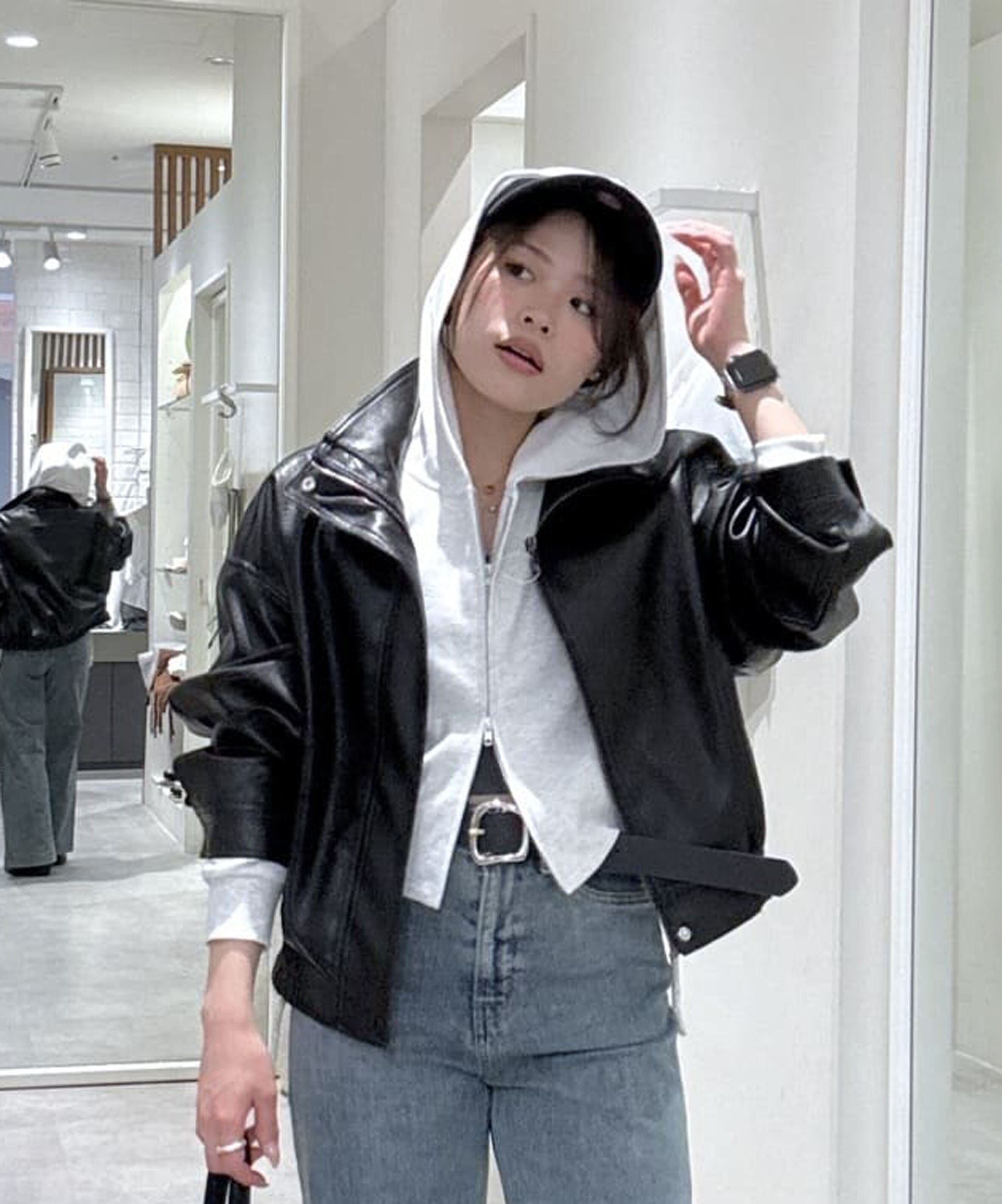  「サイドドロストコンパクトパーカー」|Tシャツ・カットソー|