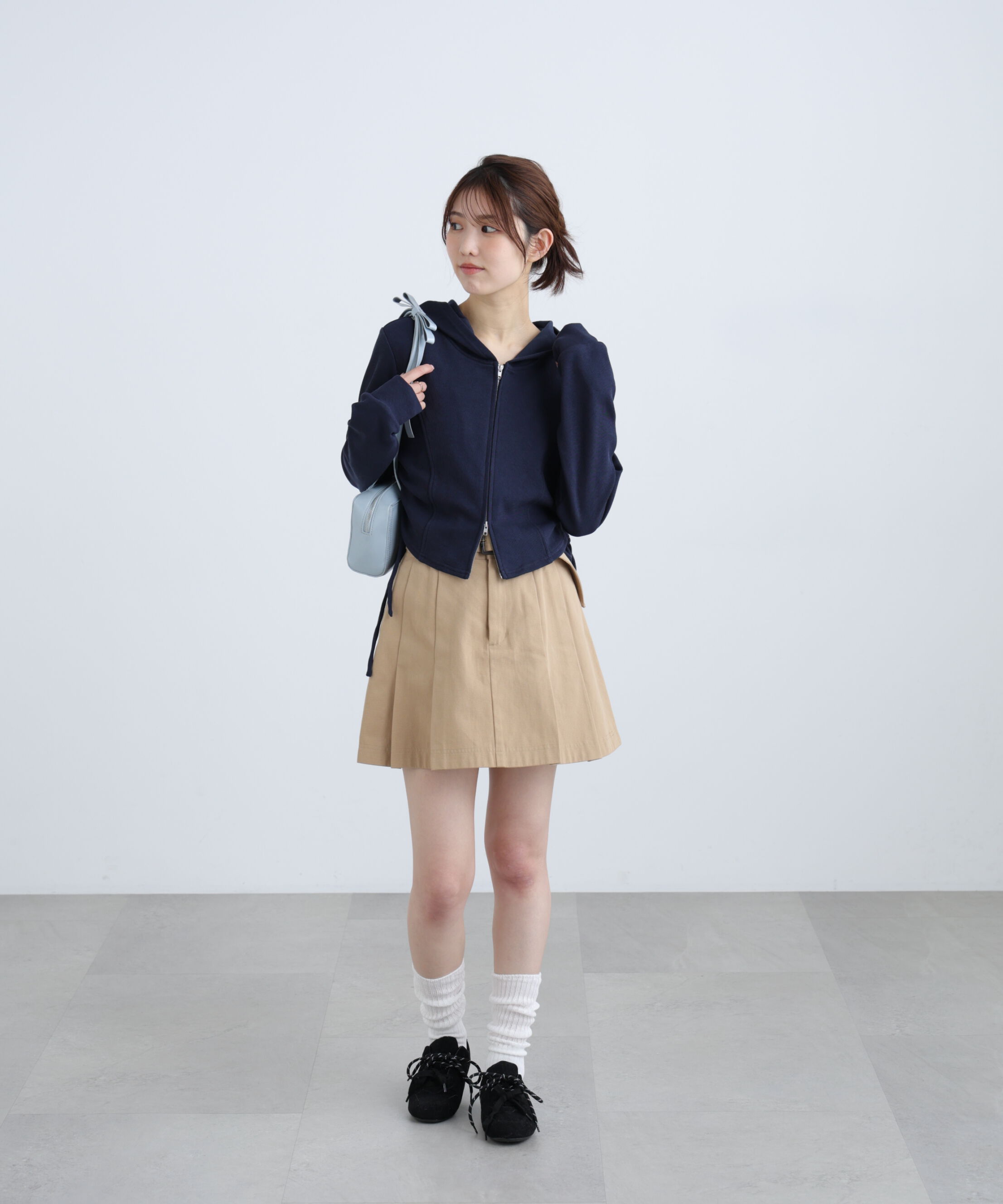  「サイドドロストコンパクトパーカー」|Tシャツ・カットソー|