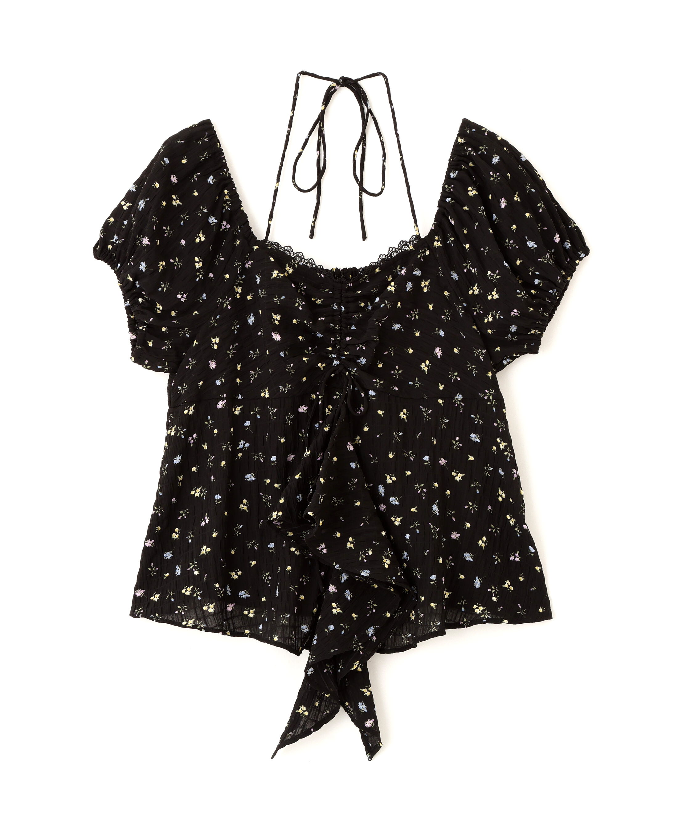  「フラワー2wayラッフルブラウス」|シャツ・ブラウス|