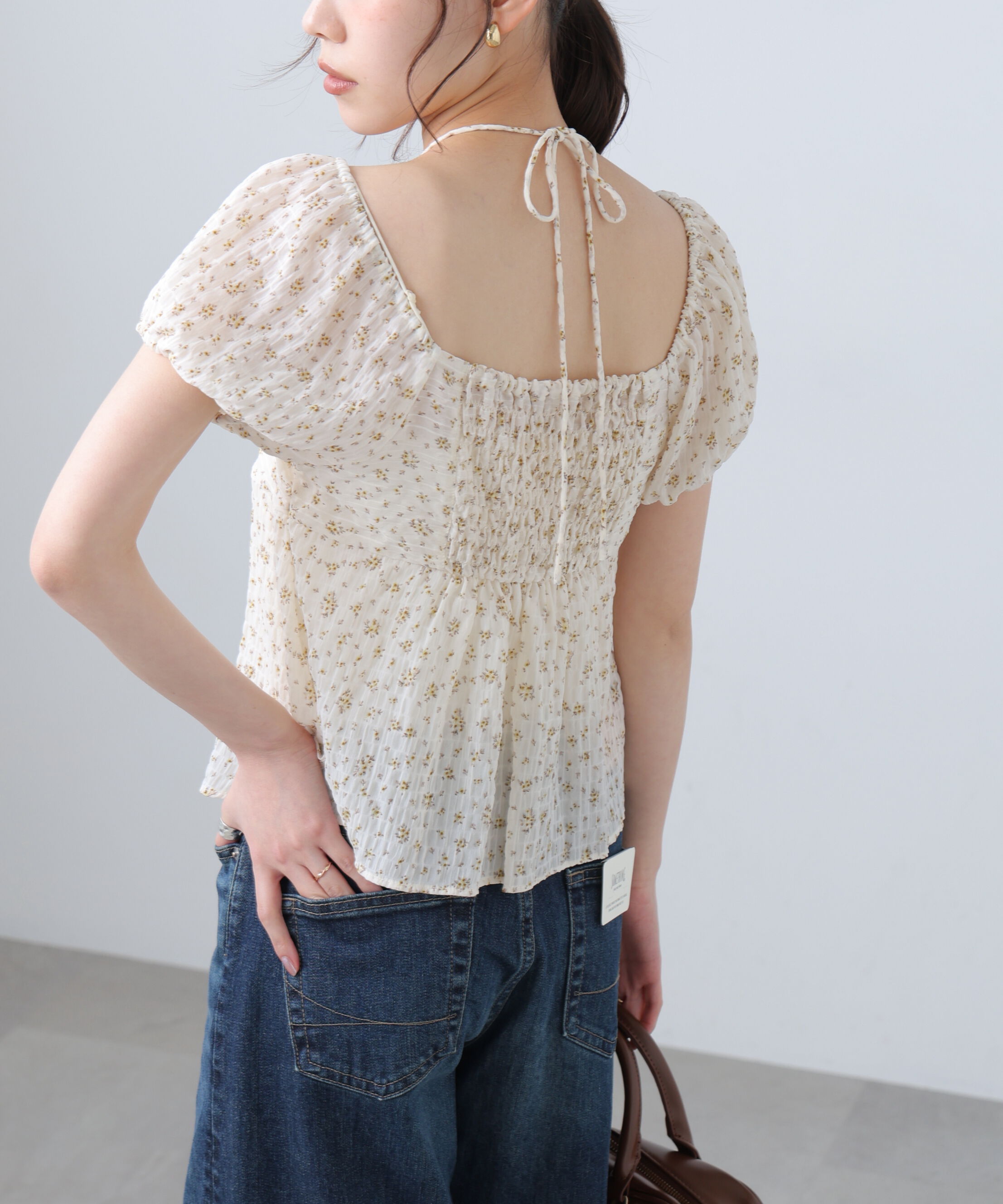  「フラワー2wayラッフルブラウス」|シャツ・ブラウス|