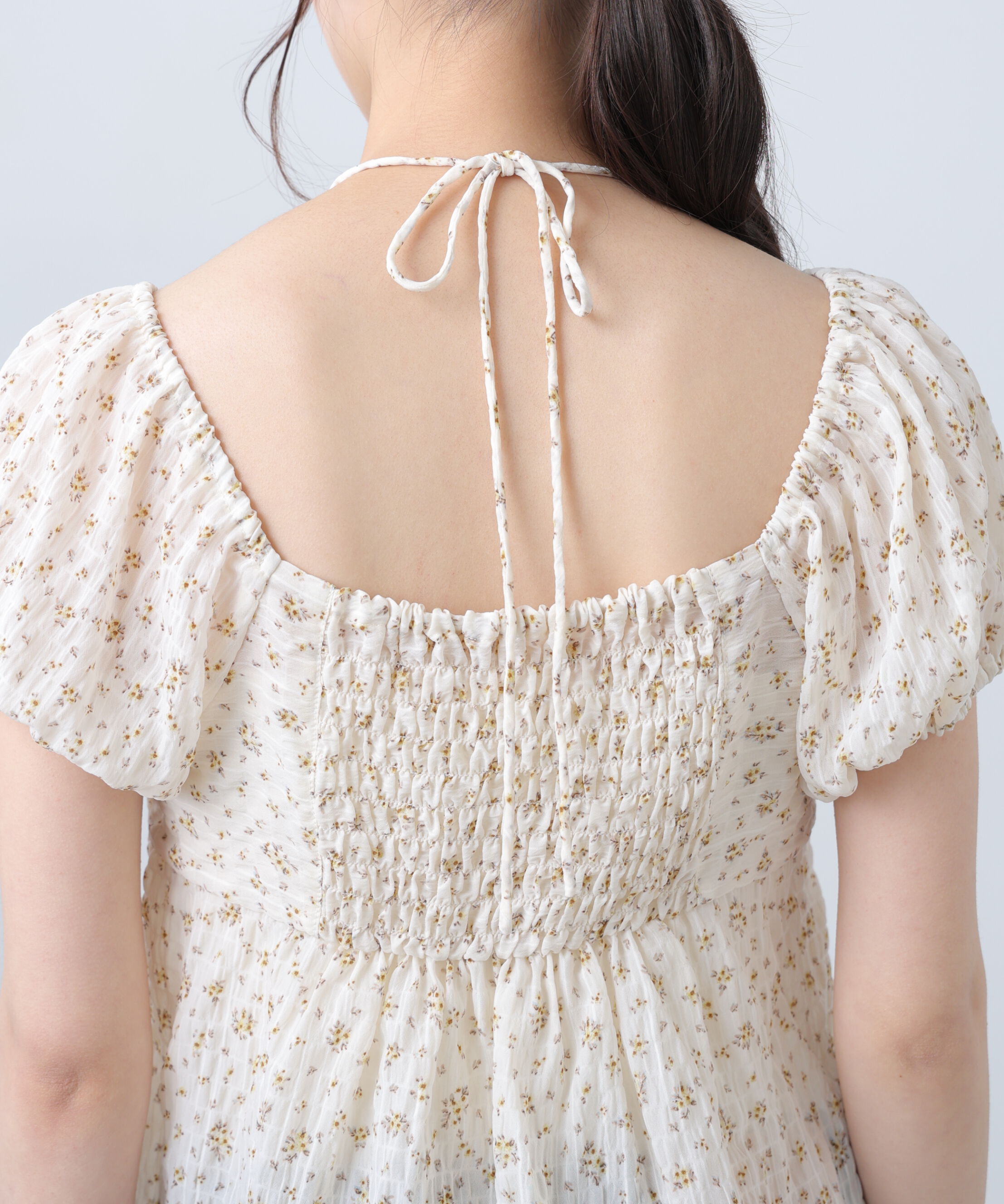  「フラワー2wayラッフルブラウス」|シャツ・ブラウス|