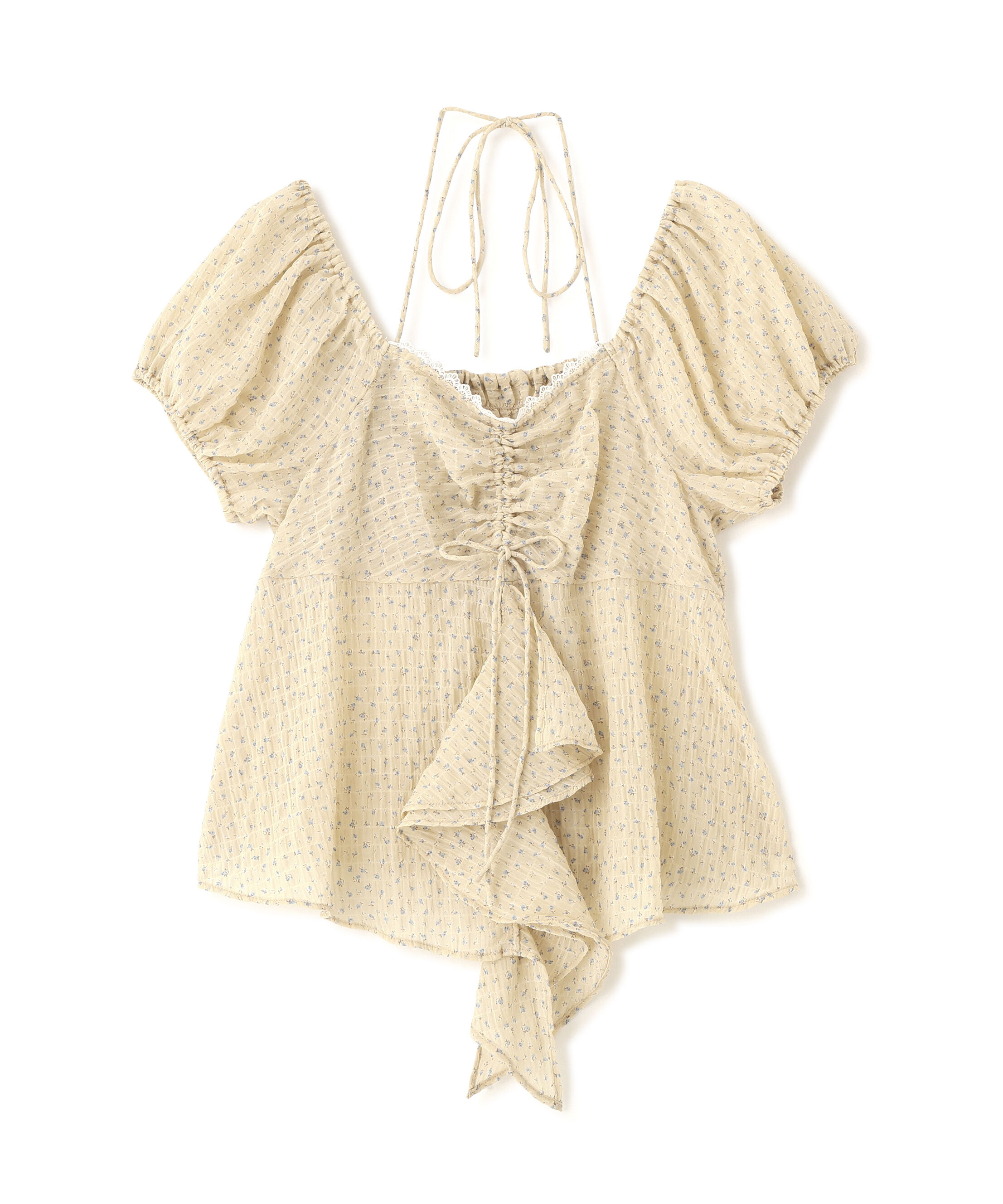  「フラワー2wayラッフルブラウス」|シャツ・ブラウス|