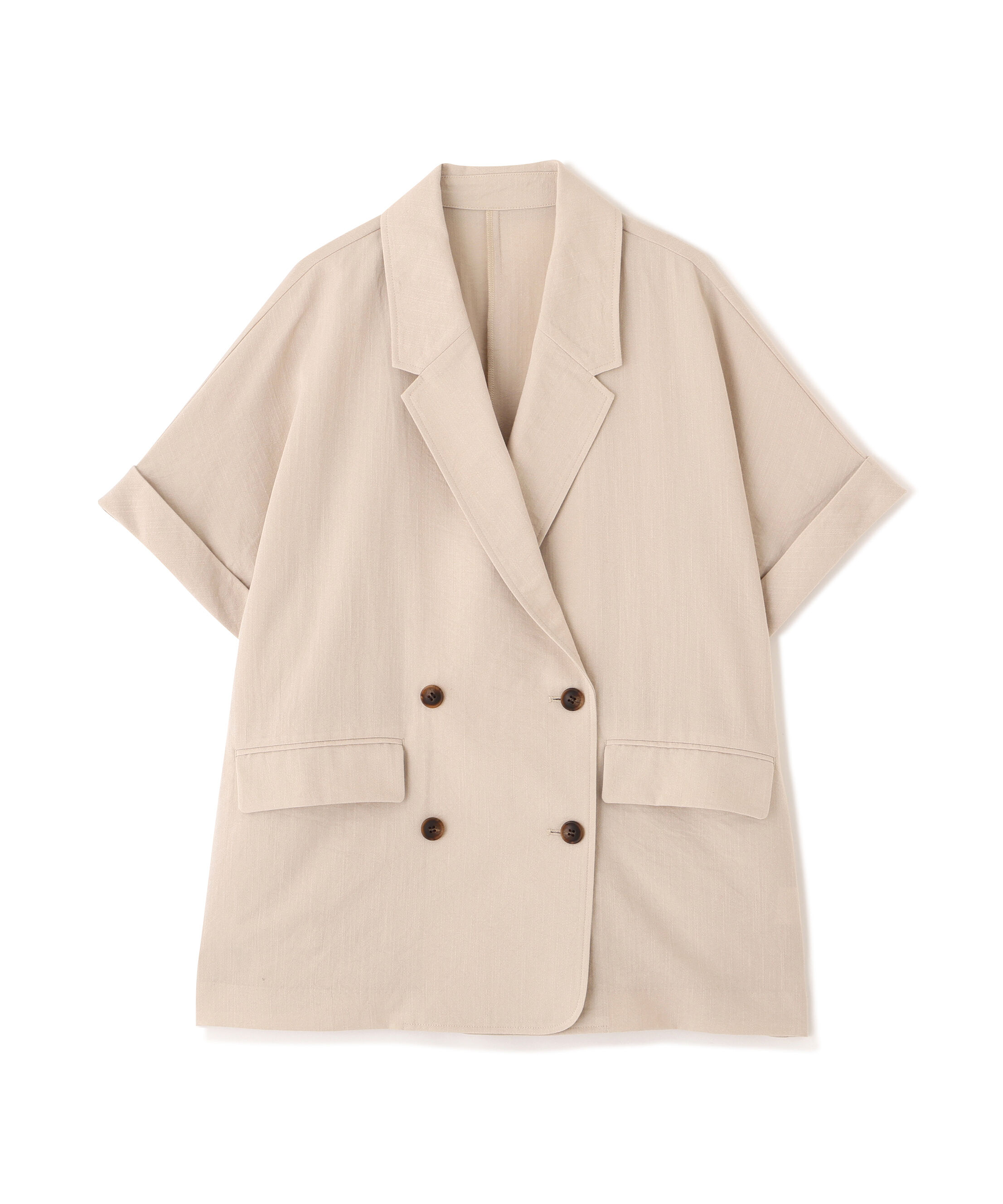  「麻調合繊ハーフスリーブジャケット」|その他|