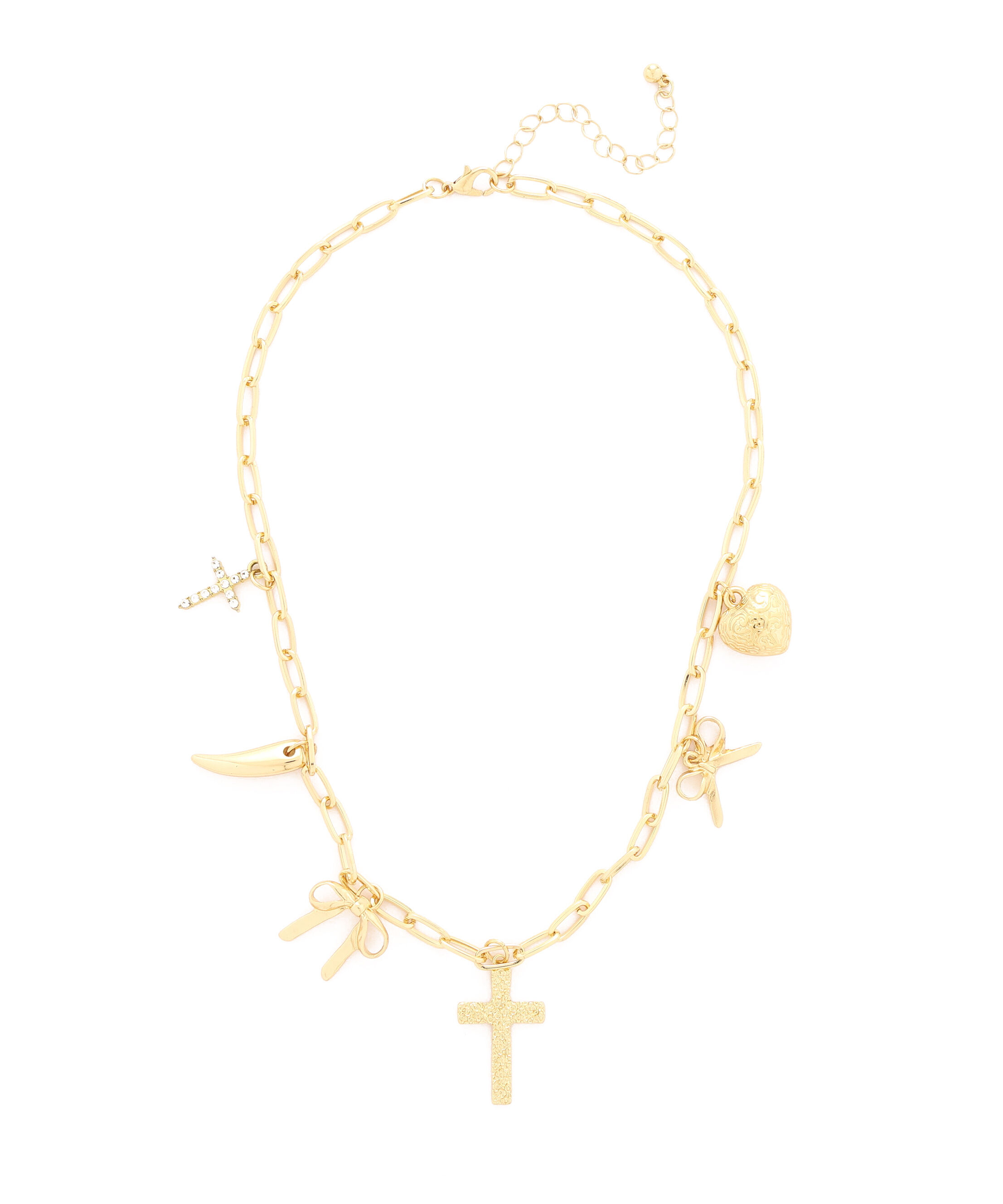  「モチーフ付きネックレス」|その他|ゴールド