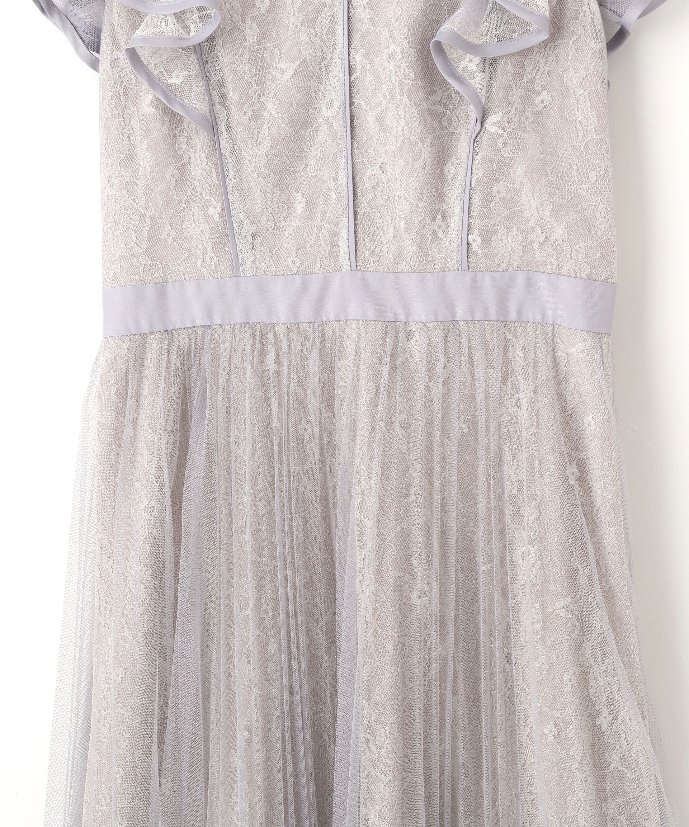  「配色パイピングレースワンピース」|ワンピース|