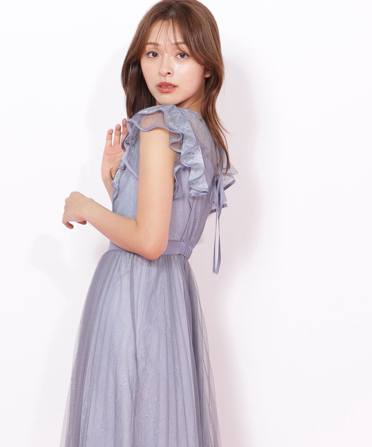  「配色パイピングレースワンピース」|ワンピース|