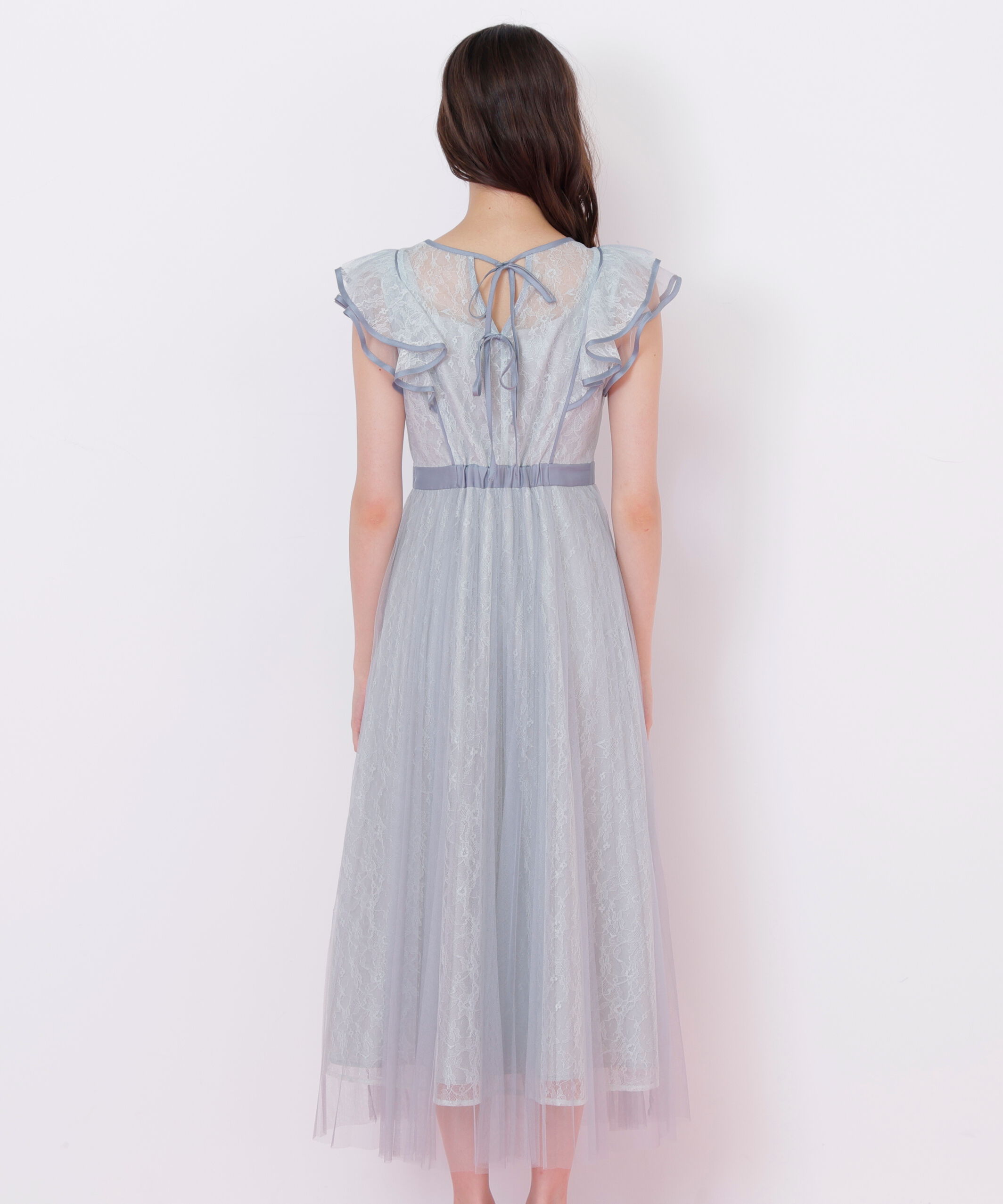  「配色パイピングレースワンピース」|ワンピース|