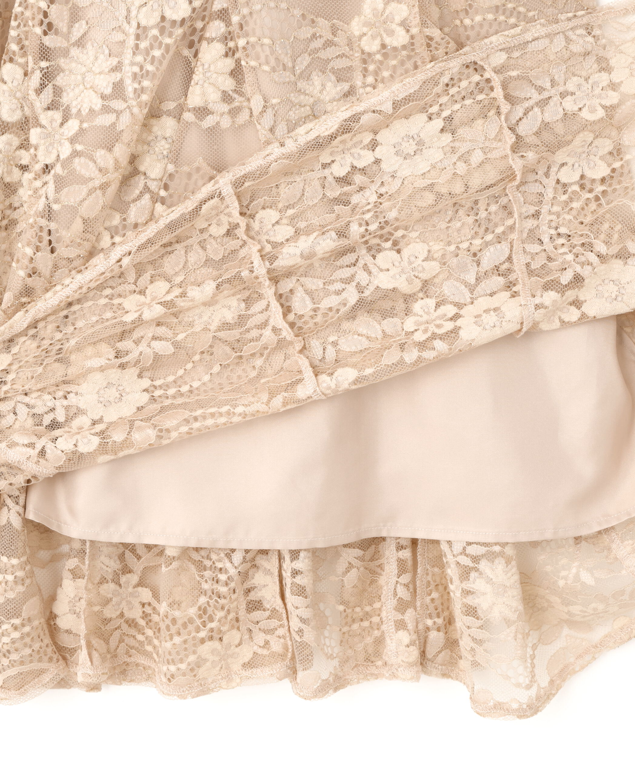  「ラメコードレースバイカラードレス」|ワンピース|