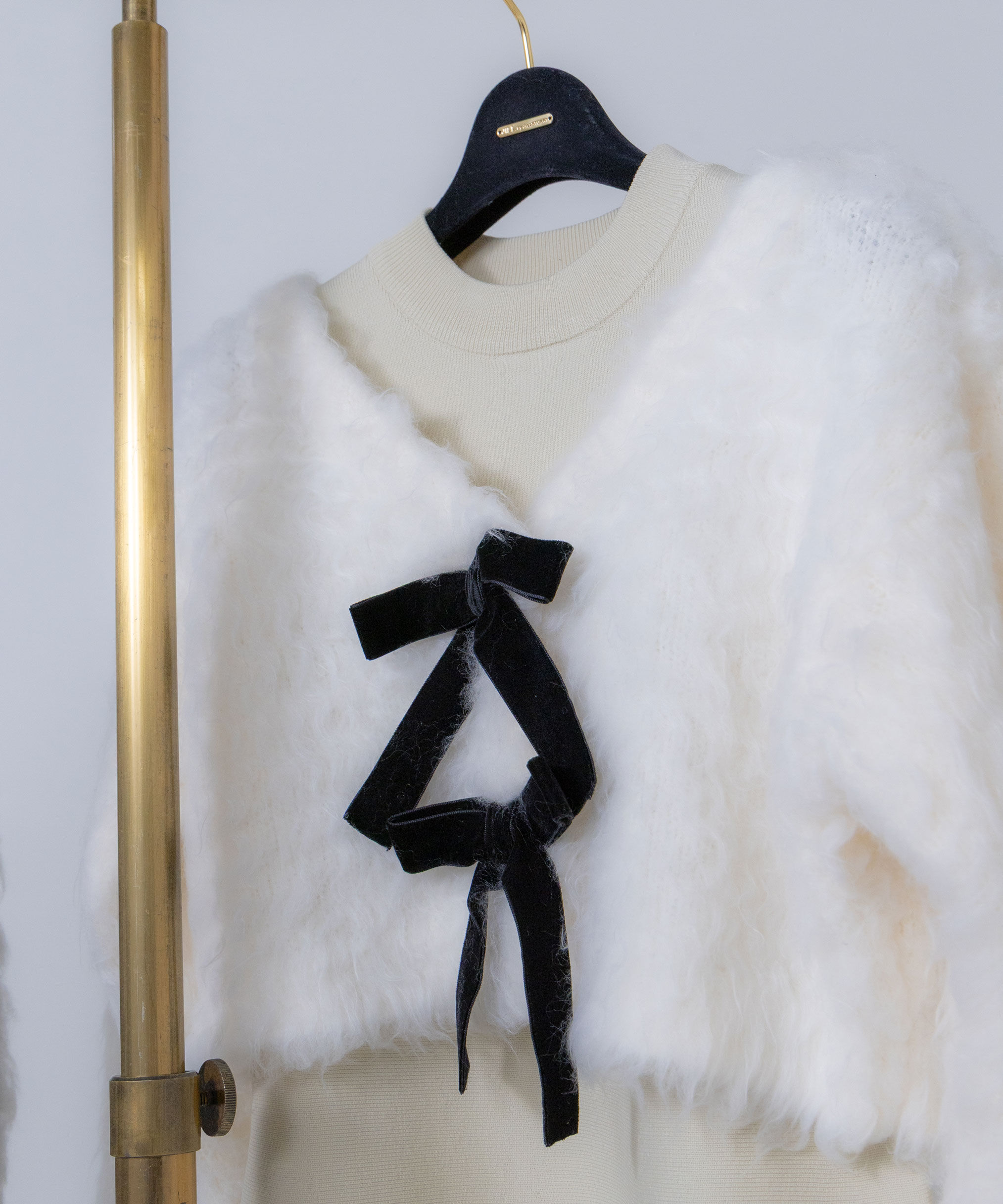  「起毛カーデニットワンピースセット」|ワンピース|