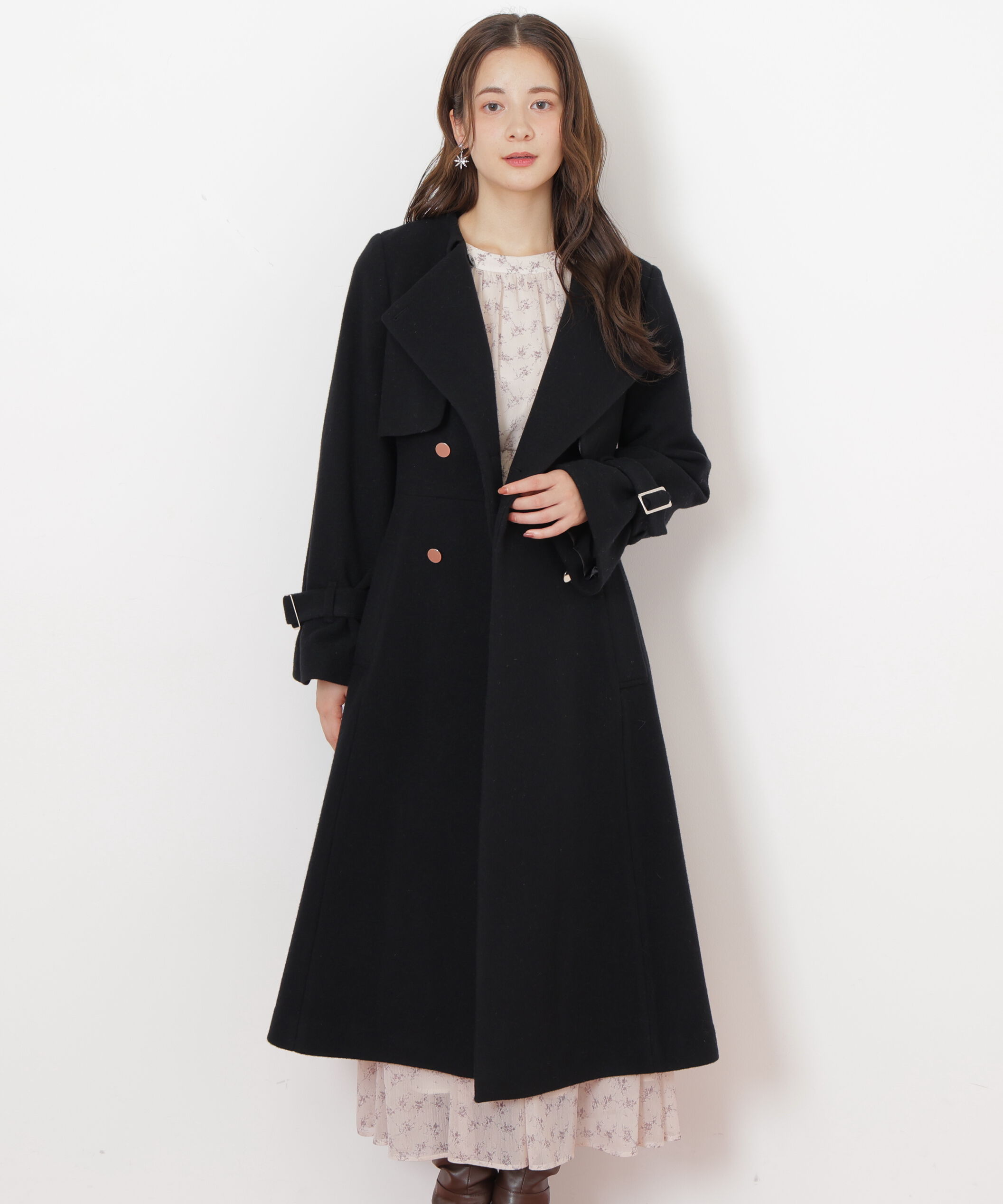  「ノーカラードレストレンチコート」|その他|