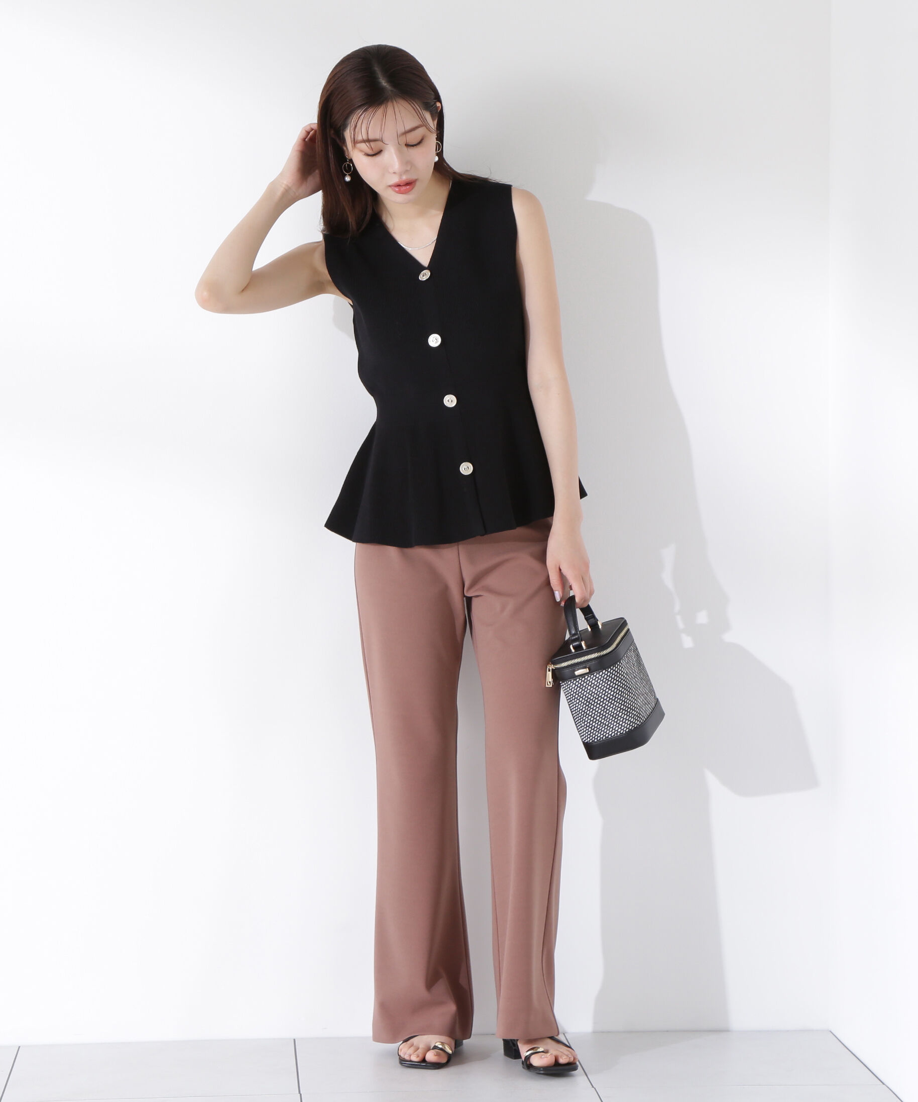 PROPORTION BODY DRESSING「《EDIT COLOGNE》フレアパンツ」|その他|ブラウン