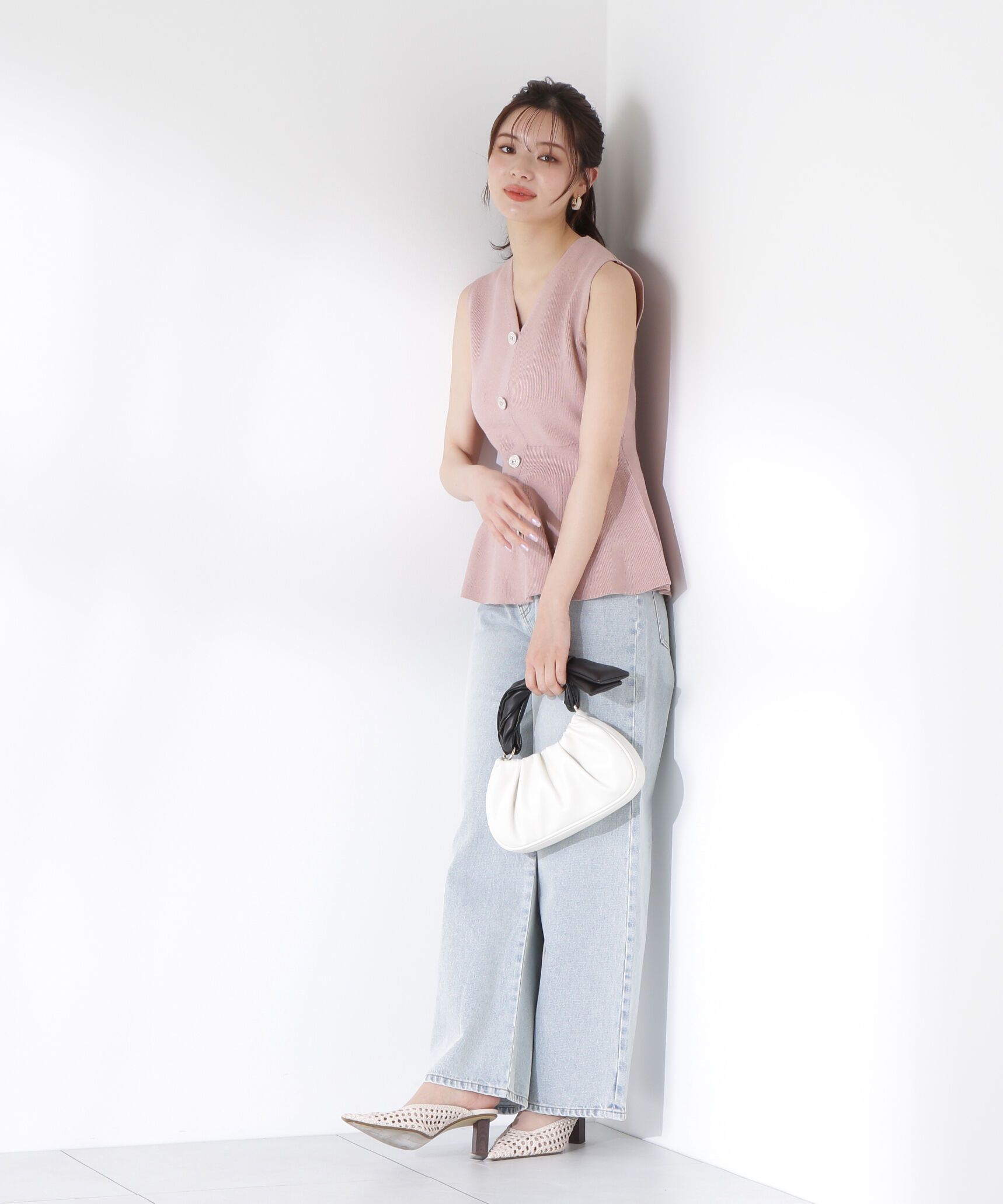 PROPORTION BODY DRESSING「畦ペプラムプルオーバー」|ニット・セーター|