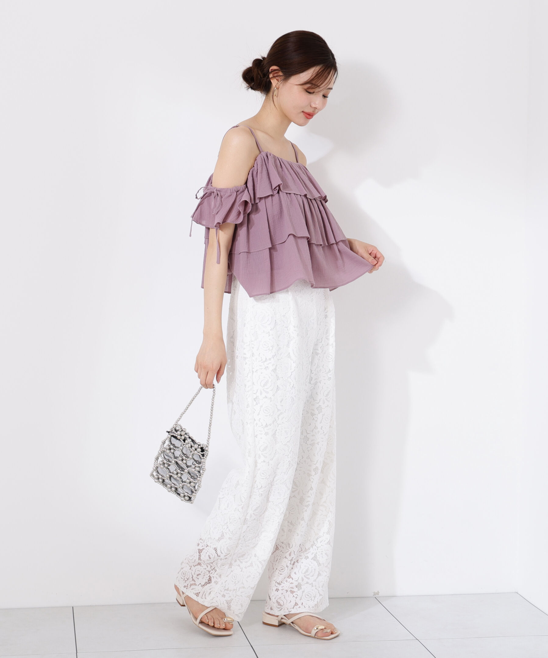 PROPORTION BODY DRESSING「《EDIT COLOGNE》レースワイドパンツ」|その他|