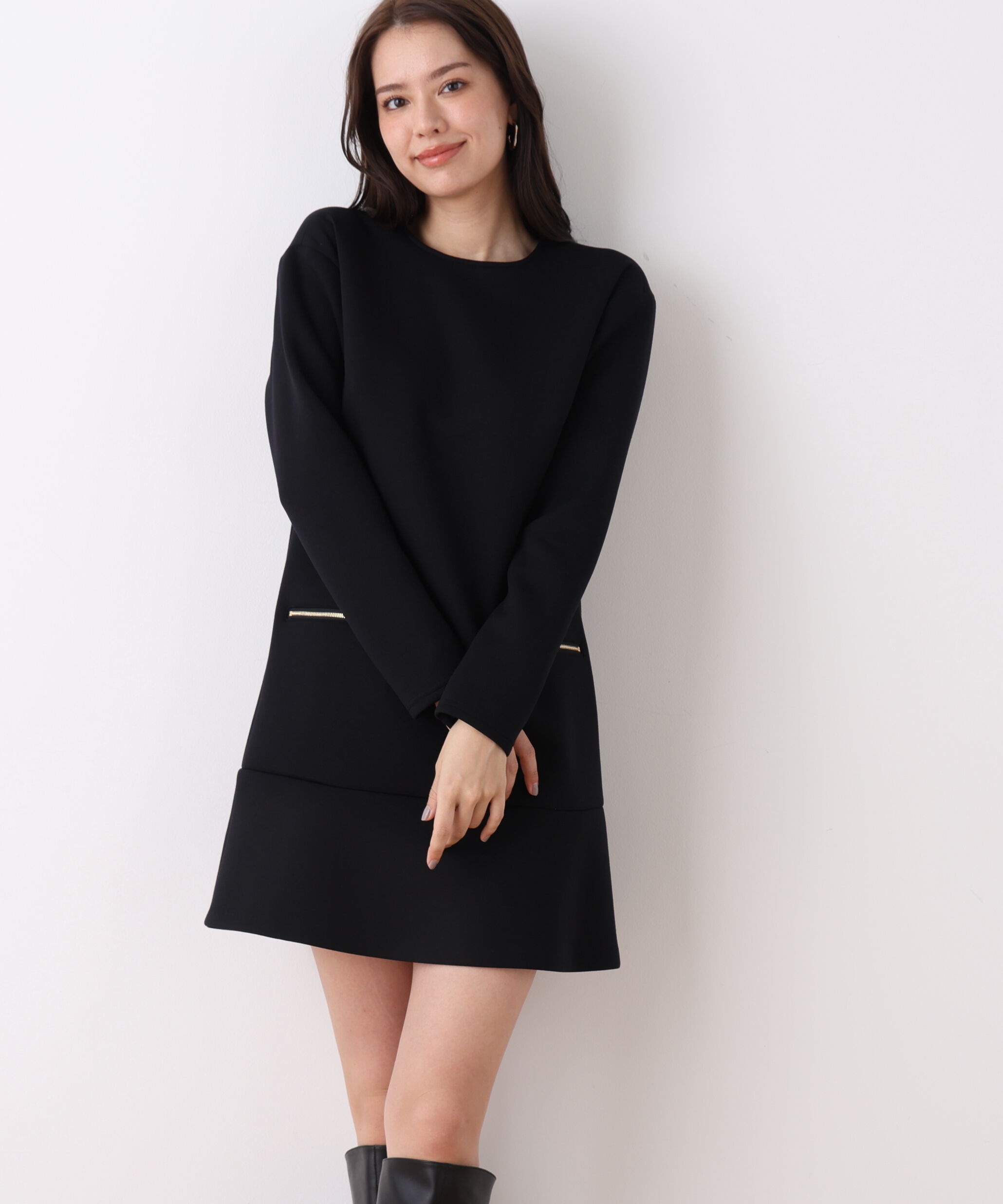  「◆ダンボールニットミニワンピース」|ワンピース|