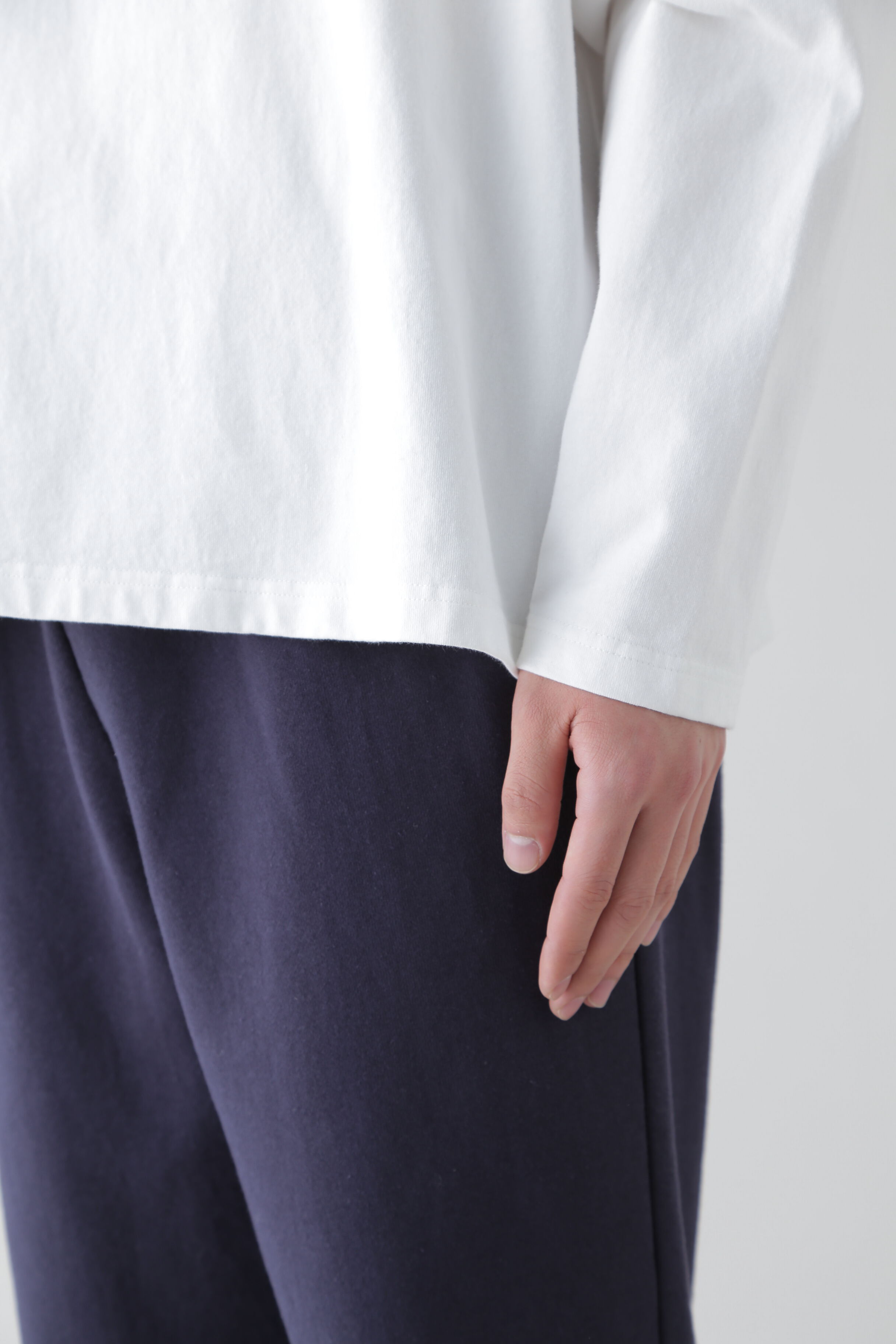 YLEVE 「Ｙ / ORGANIC COTTON JERSEY MOCK NECK P/O」|Tシャツ・カットソー|