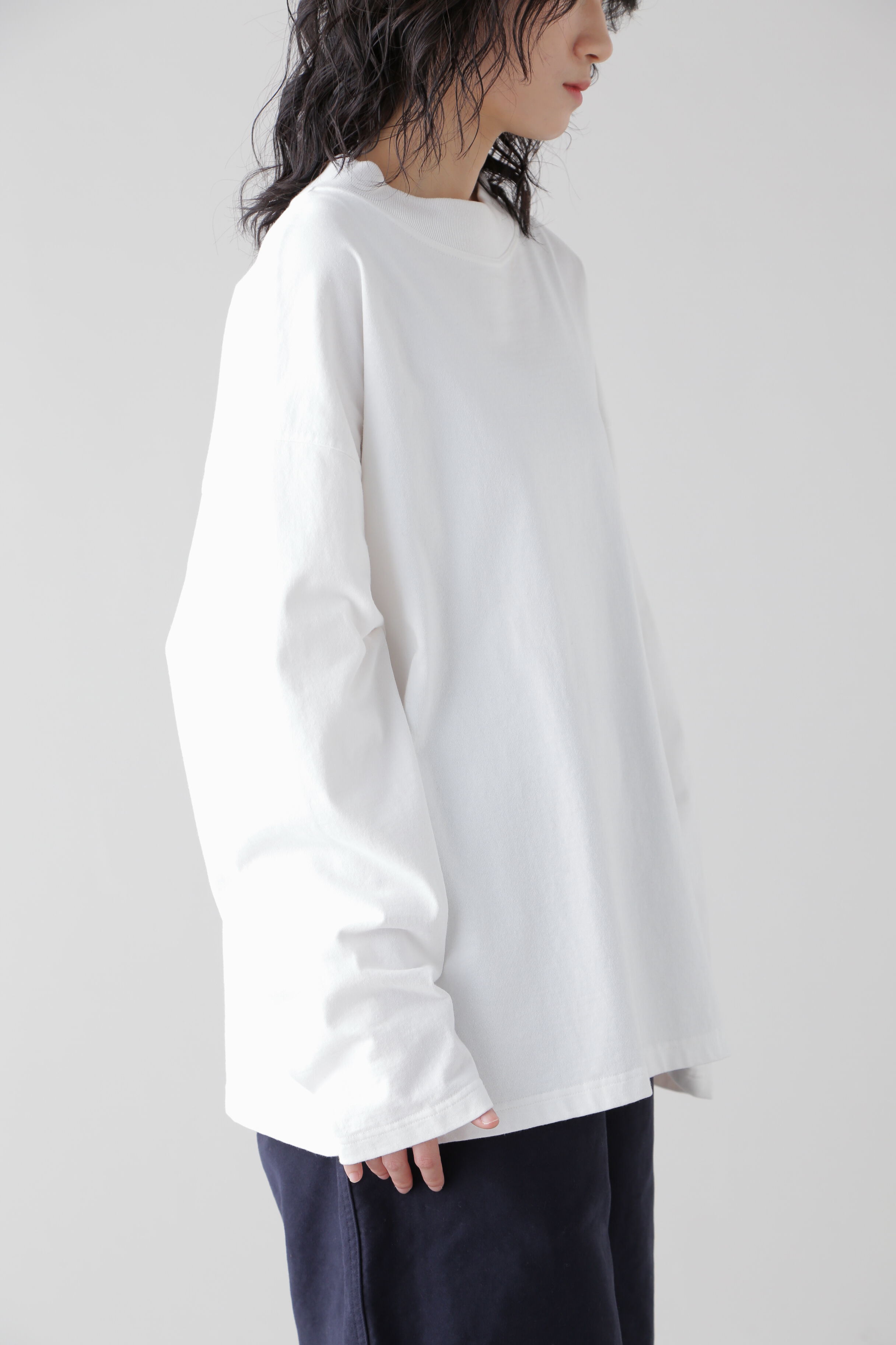 YLEVE 「Ｙ / ORGANIC COTTON JERSEY MOCK NECK P/O」|Tシャツ・カットソー|