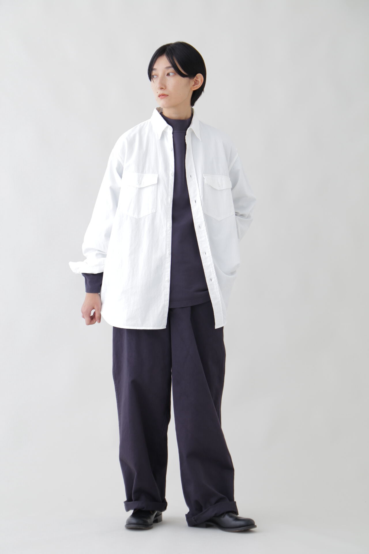 YLEVE 「Ｙ / ORGANIC COTTON JERSEY MOCK NECK P/O」|Tシャツ・カットソー|