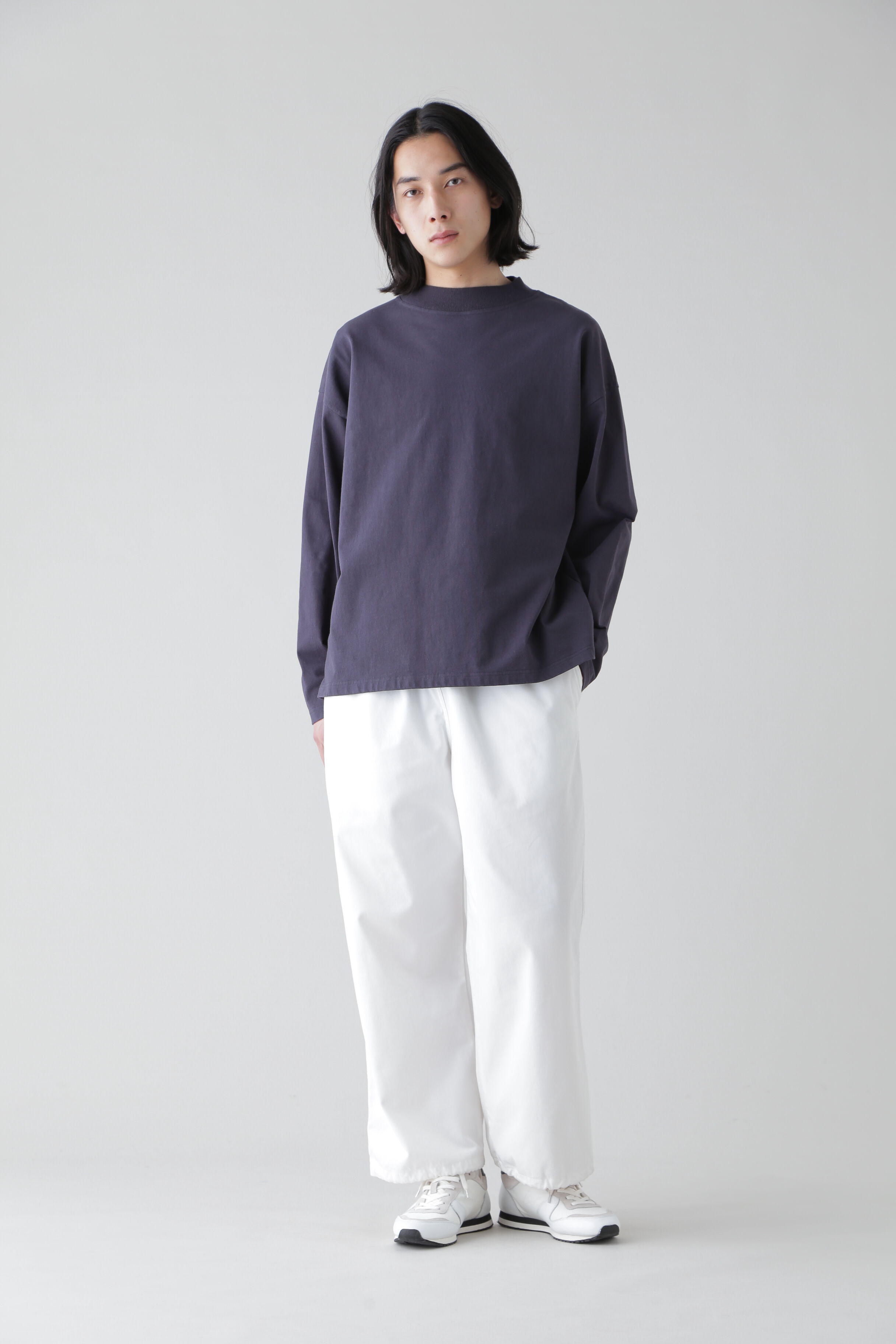 YLEVE 「Ｙ / ORGANIC COTTON JERSEY MOCK NECK P/O」|Tシャツ・カットソー|