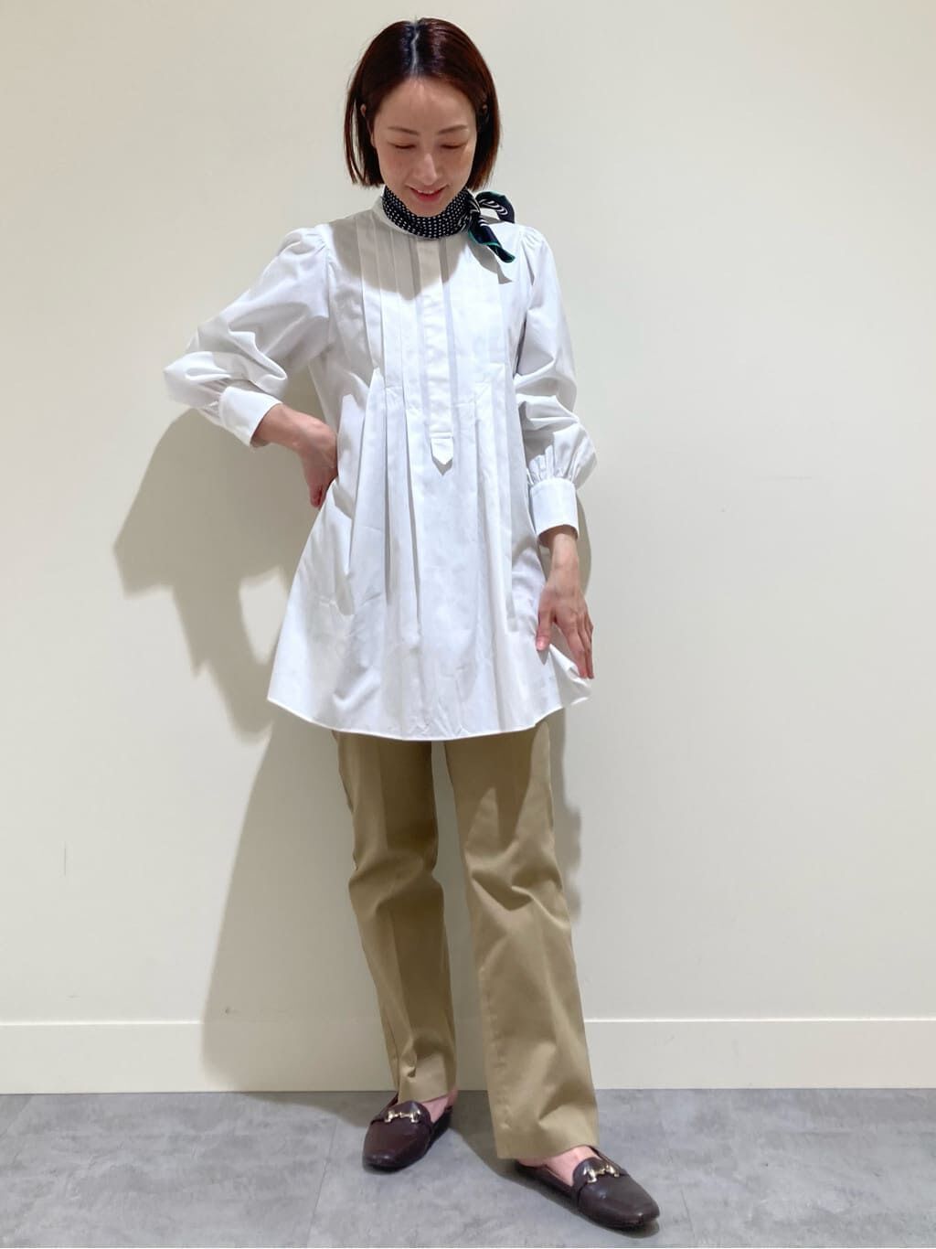  「ドットシルクスカーフ」|バンダナ・スカーフ|