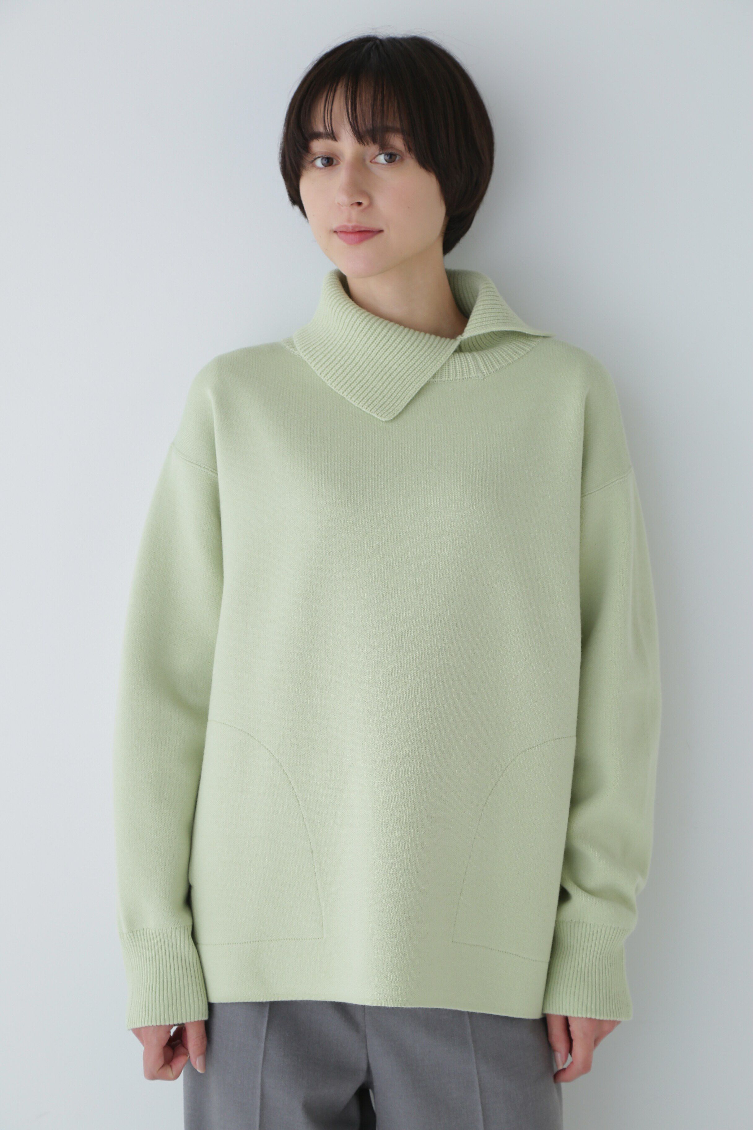  「◆ダブルジャカードニットトップス」|ニット・セーター|