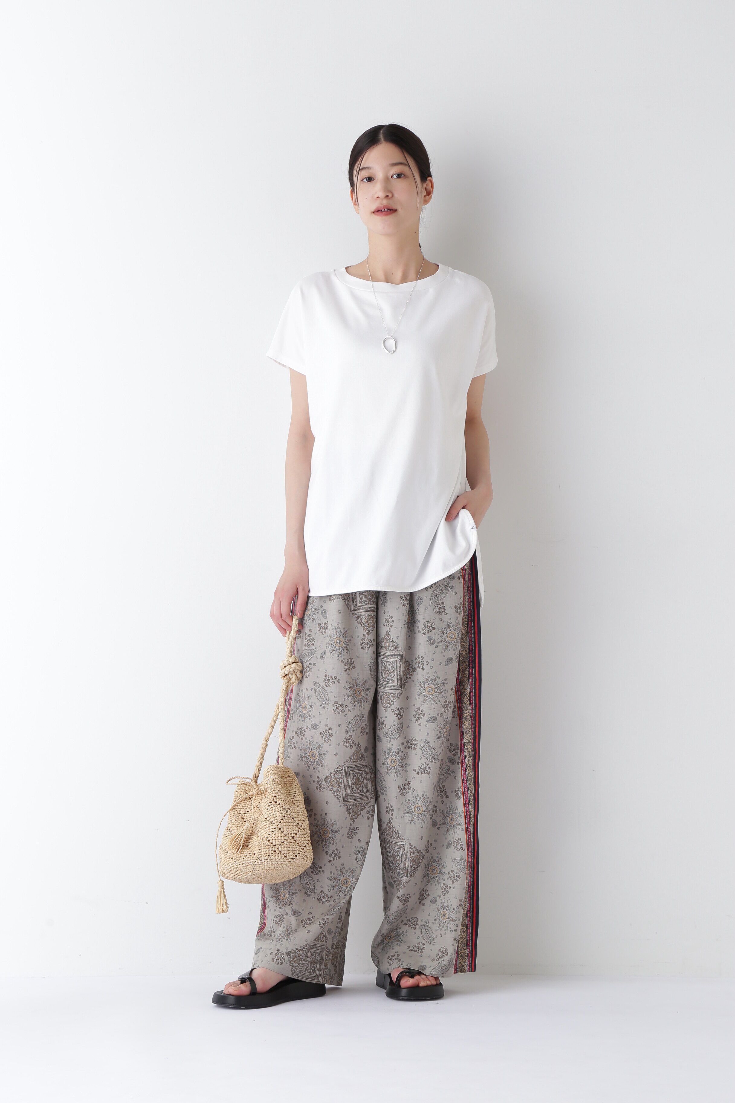  「◆フレンチスリーブ天竺Ｔシャツ」|Tシャツ・カットソー|