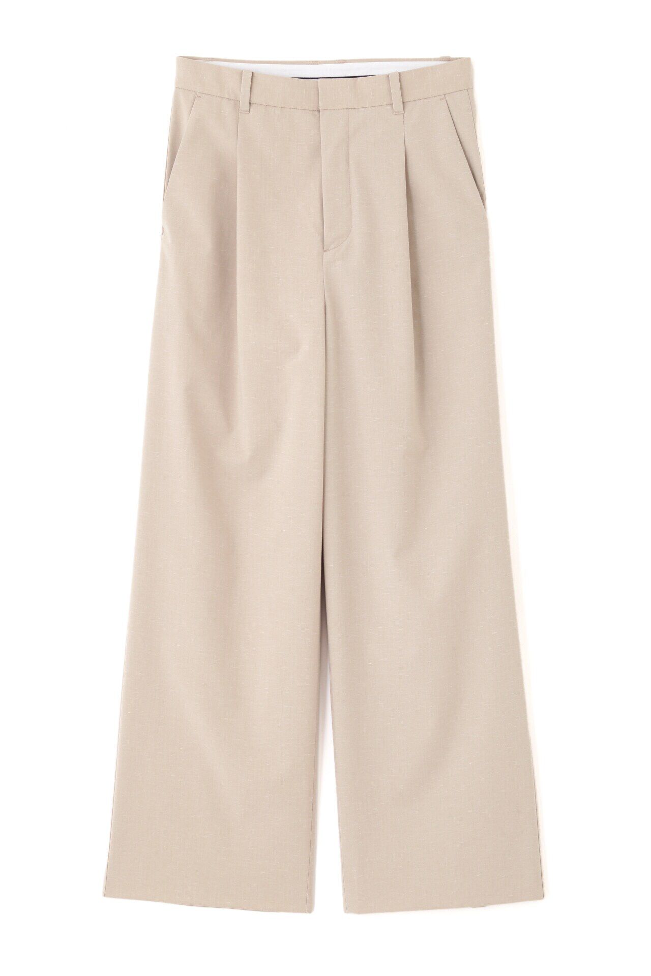  「◆Ｐレーヨン麻ポプリンマーベルトセミワイドパンツ」|その他|