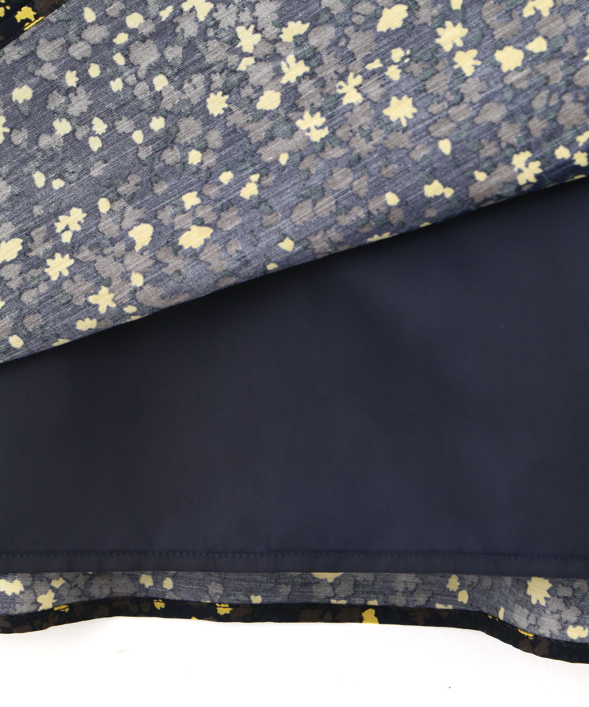  「プチフラワープリントブラウジングバンドカラーワンピース」|ワンピース|