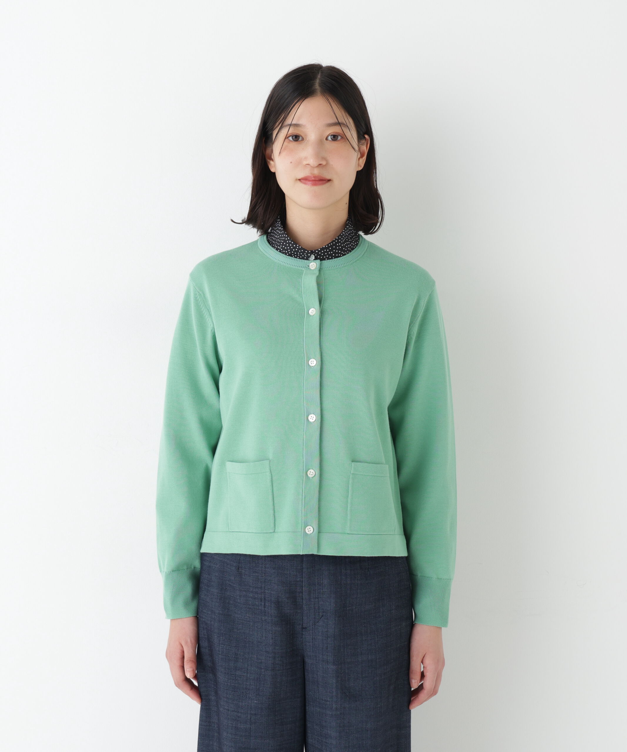  「◆《ｳｫｯｼｬﾌﾞﾙ》ｵｰｶﾞﾆｯｸｺｯﾄﾝ混ﾌﾟﾚｰﾃｨﾝｸﾞﾗ 」|ニット・セーター|