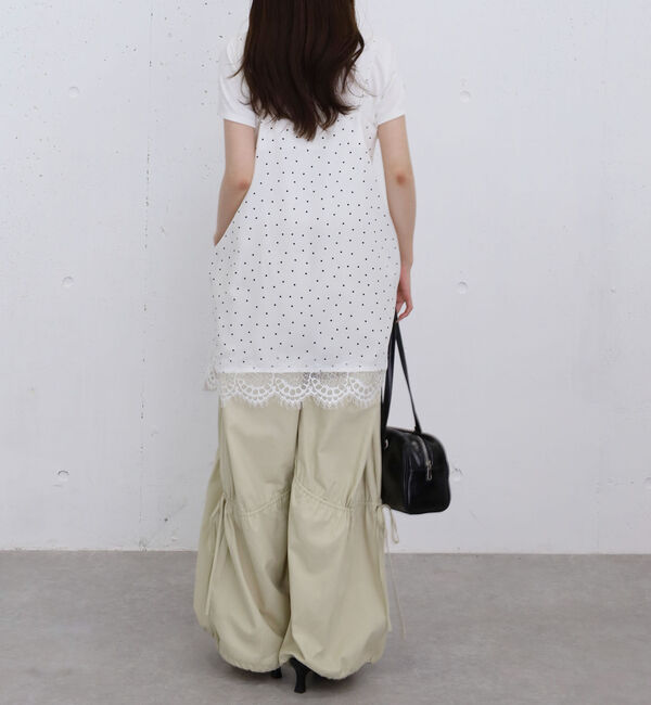 archives「ドットレースミニキャミワンピース」|ワンピース|