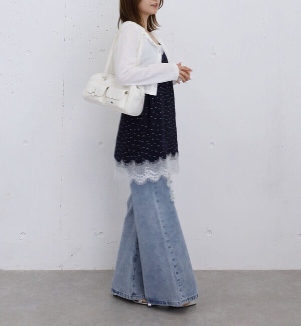 archives「ドットレースミニキャミワンピース」|ワンピース|