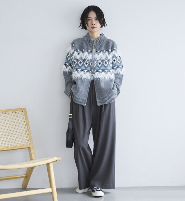 Doux archives「３タックワイドパンツ」|チノ|