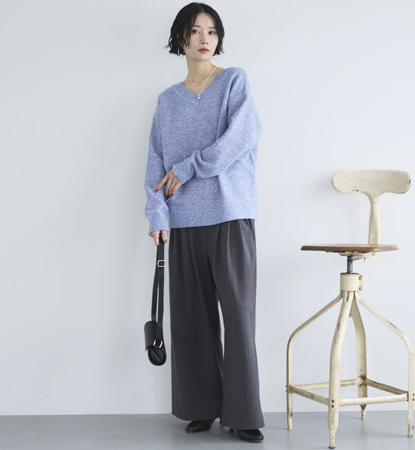 Doux archives「３タックワイドパンツ」|チノ|