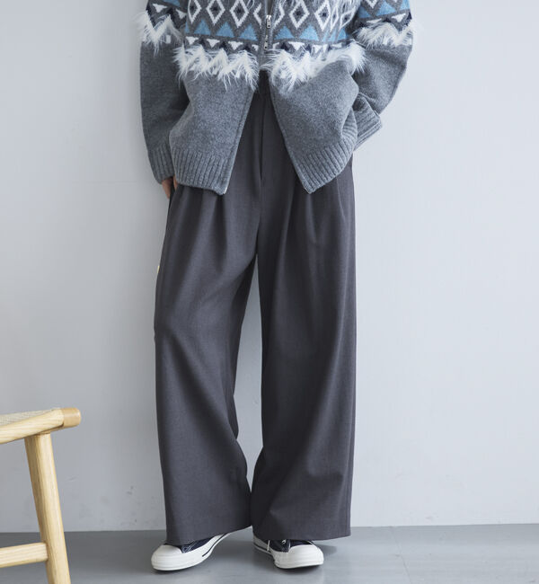 Doux archives「３タックワイドパンツ」|チノ|