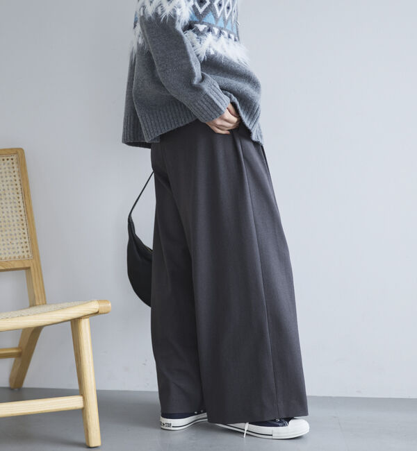 Doux archives「３タックワイドパンツ」|チノ|