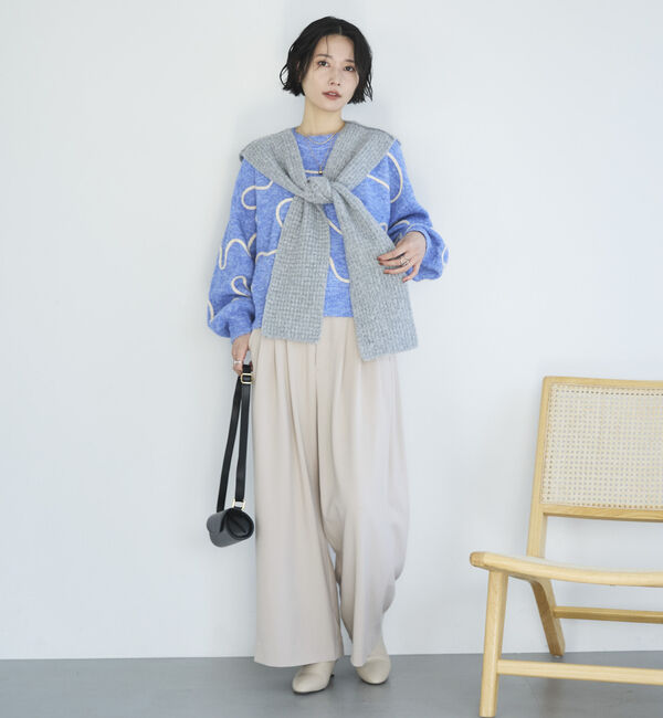 Doux archives「３タックワイドパンツ」|チノ|