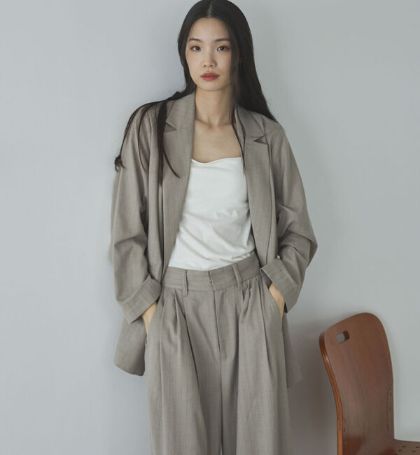 Doux archives「ストライプダブルテーラードジャケット」|テーラードジャケット|