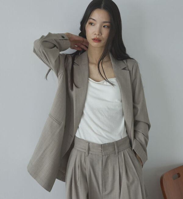 Doux archives「ストライプダブルテーラードジャケット」|テーラードジャケット|