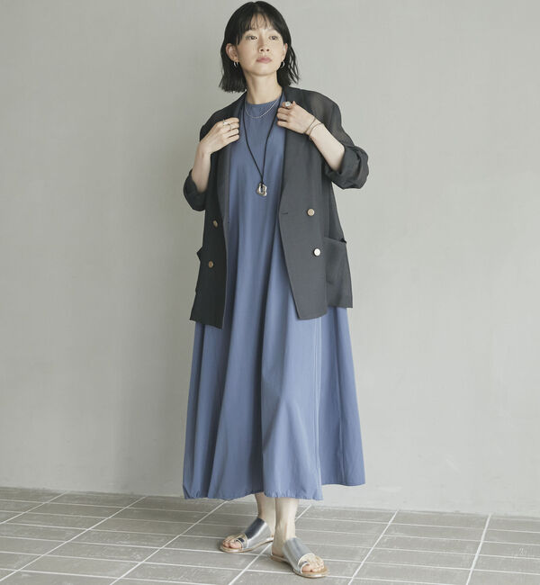 Doux archives「【ロングシーズンHIT ITEM】メッシュテーラードダブルジャケット」|テーラードジャケット|