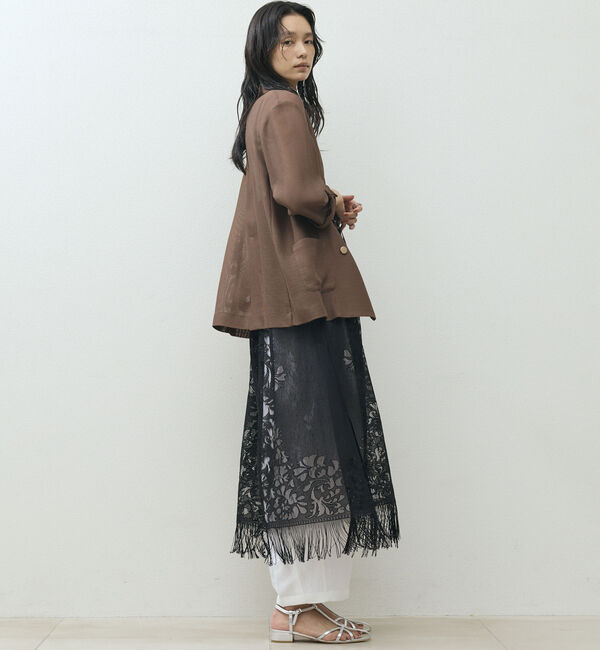 Doux archives「【ロングシーズンHIT ITEM】メッシュテーラードダブルジャケット」|テーラードジャケット|