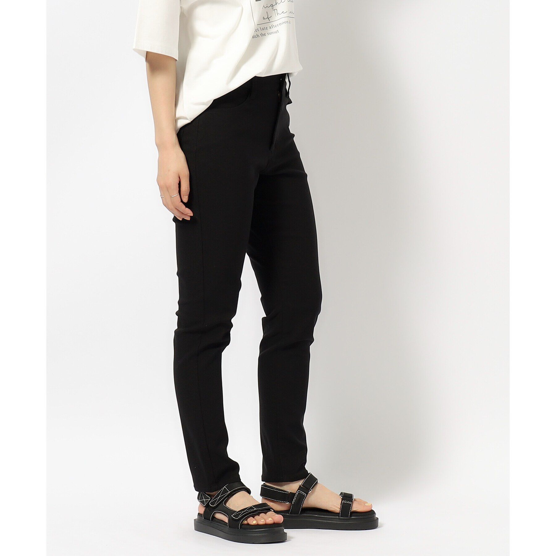 SHOO･LA･RUE「【SS-3L/無理せずスリム】 ぐんぐん伸びる ハイパースキニーパンツ」|その他|