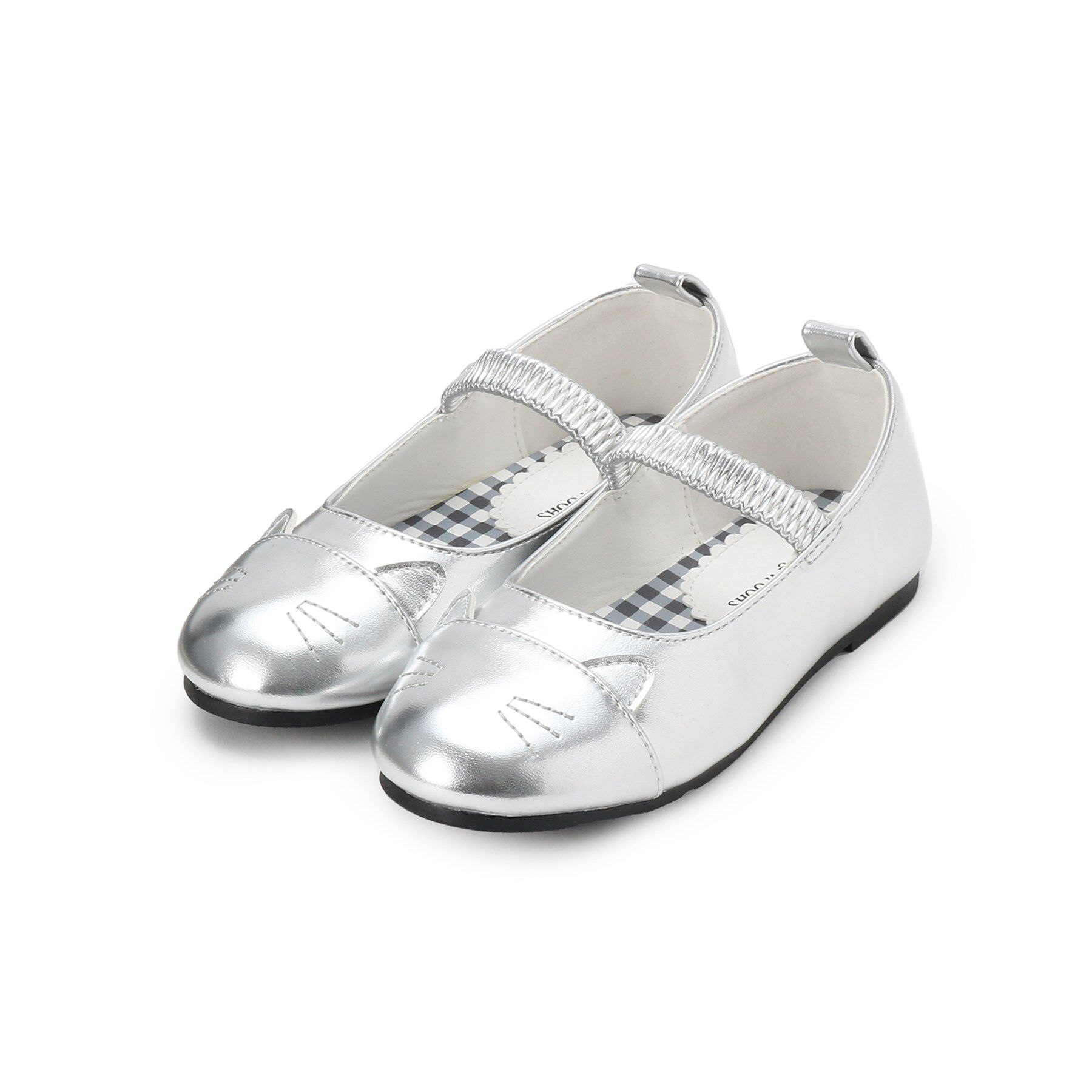 SHOO･LA･RUE「ねこバレエシューズ」|その他|シルバー(006)