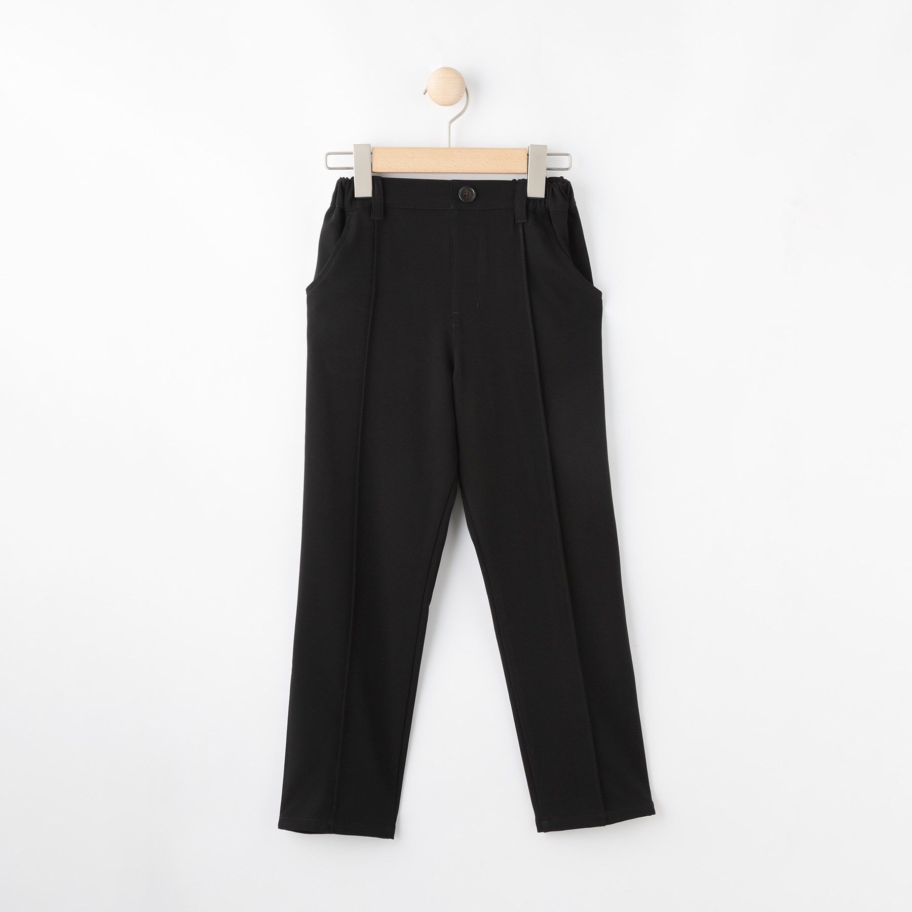 SHOO･LA･RUE「【100-140cm/プチセレ】アソートタックパンツ」|その他|ブラック(019)