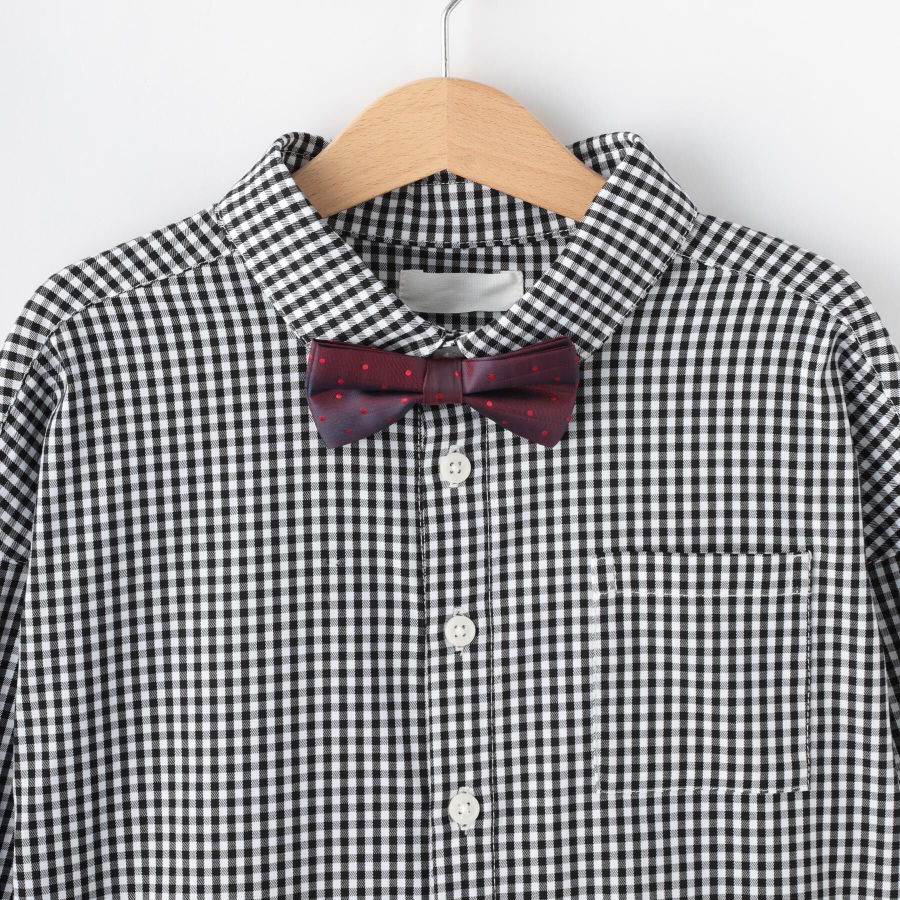 SHOO･LA･RUE「【100-140cm/プチセレ】蝶ネクタイ付きシャツ」|シャツ・ブラウス|